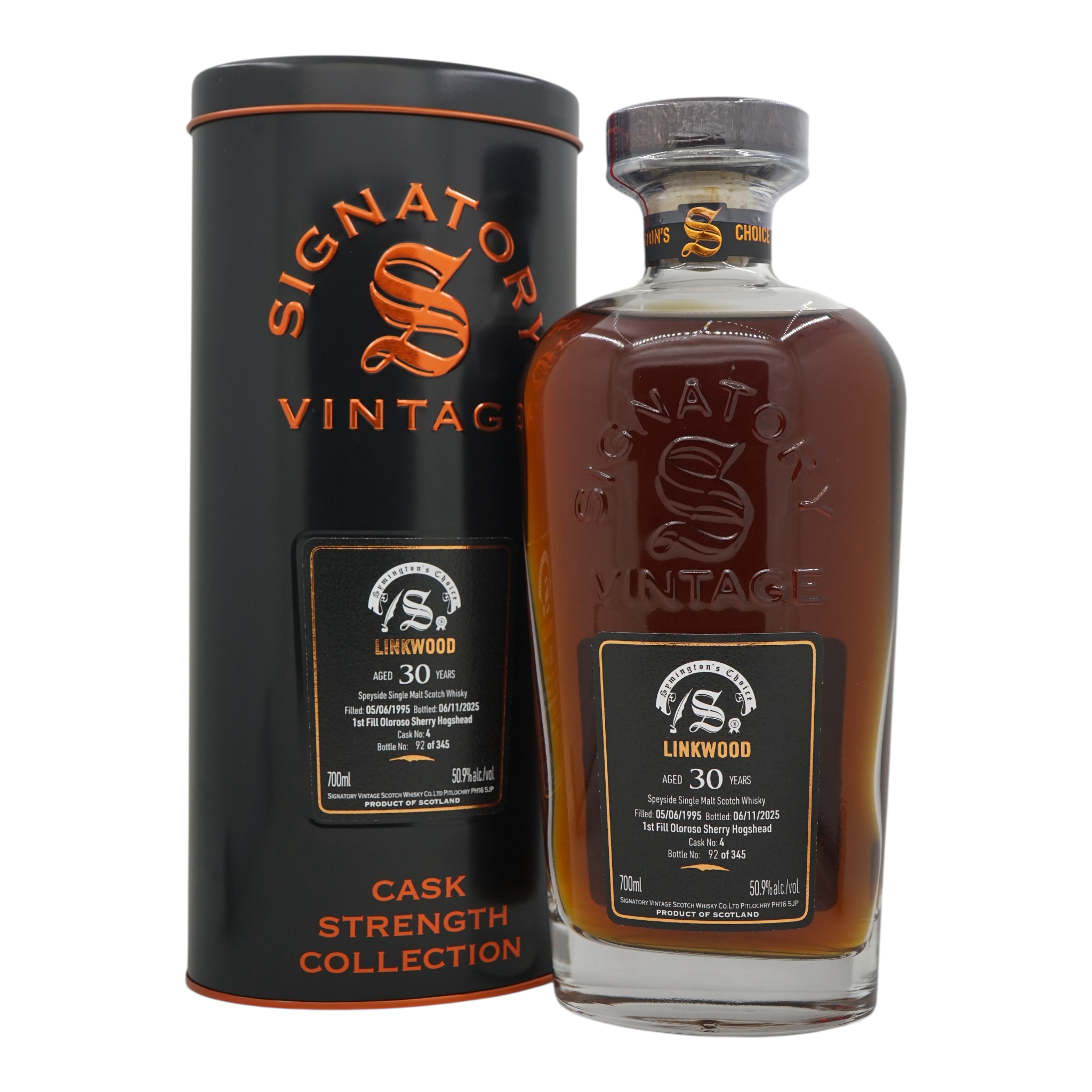 Linkwood 1995/2025 30 Year Old Cask Strength Collection Symington’s Choice Signatory Vintage #4