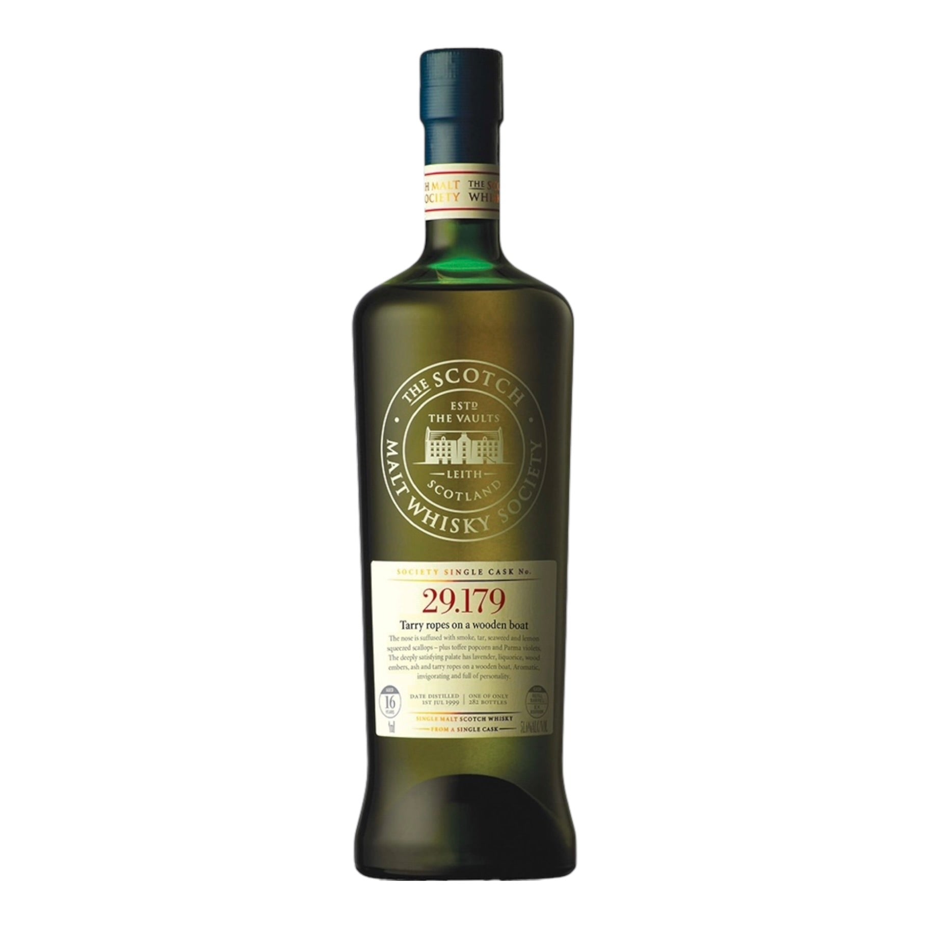 Laphroaig 1999 16 Year Old SMWS 29.179 - Tarry ropes on a wooden boat