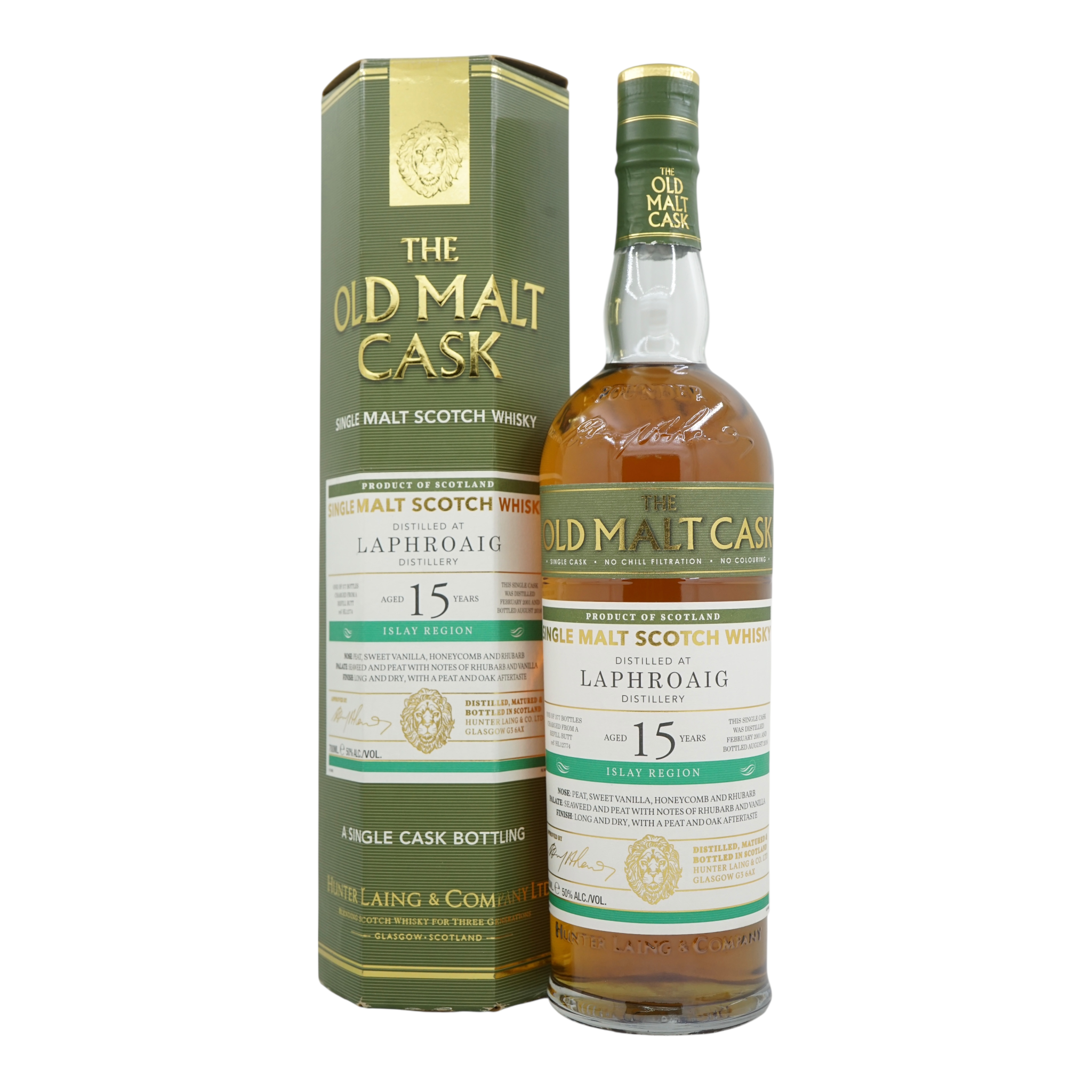 Laphroaig 2001/2016 15 Year Old The Old Malt Cask Hunter Laing #HL12774