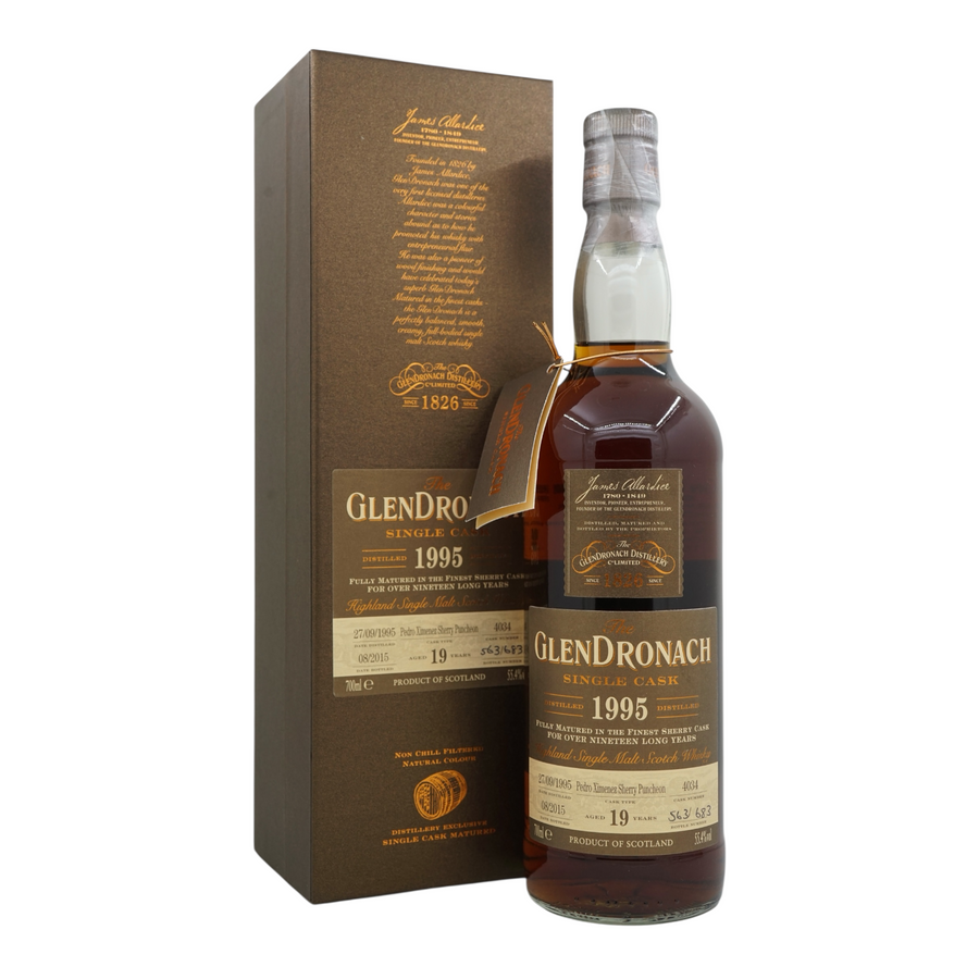Glendronach 1995/2015 19 Year Old Pedro Ximénez Sherry Puncheon #4034