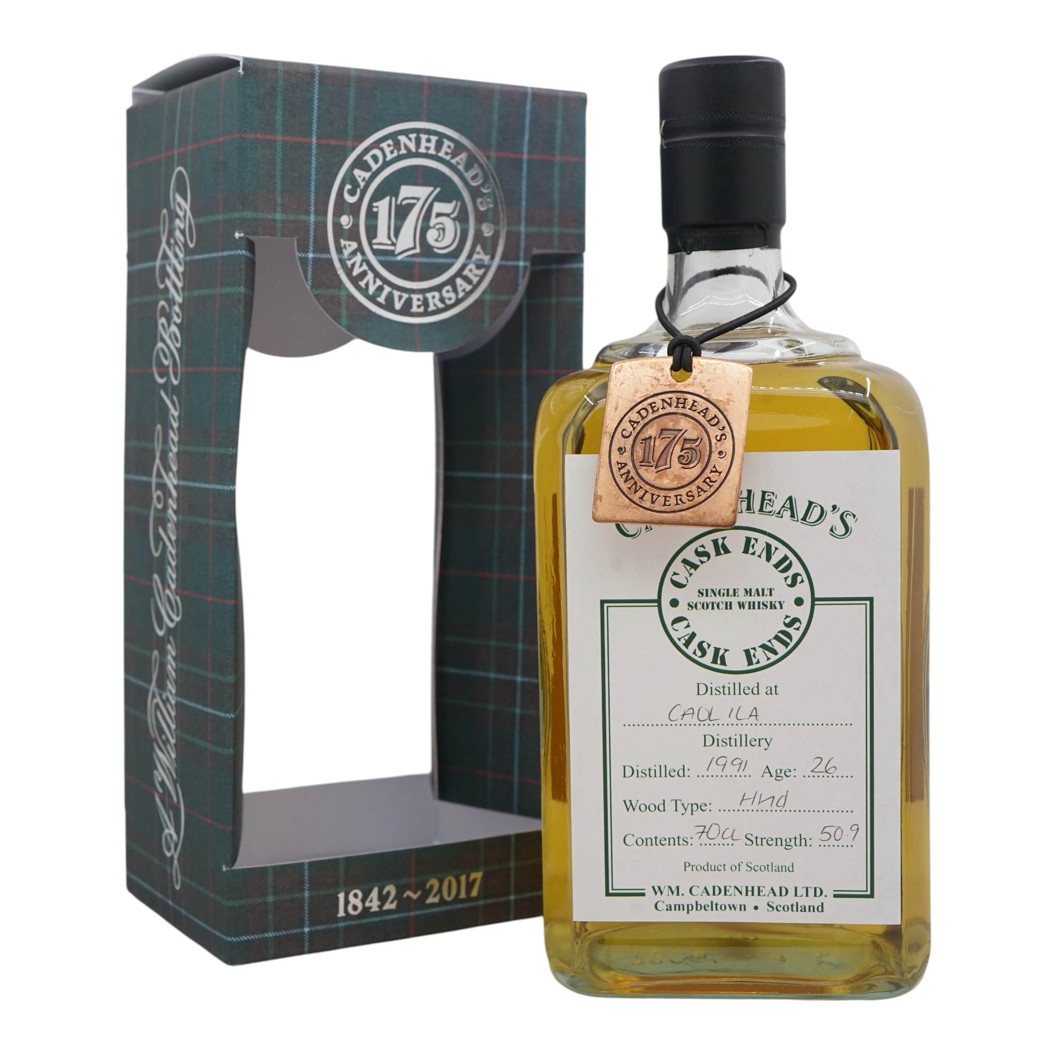 Caol Ila 1991 26 Year Old Cask Ends Cadenhead's 50.9%