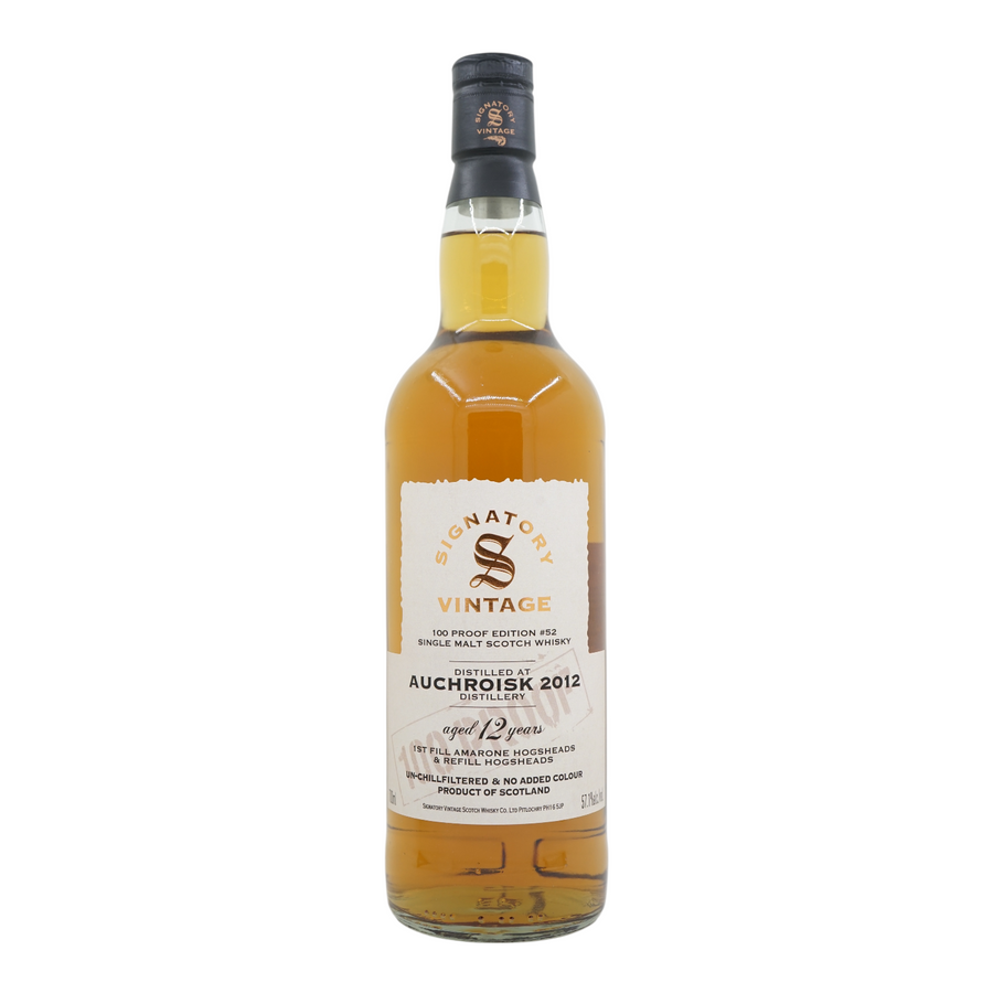 Auchroisk 2012/2025 12 Year Old 100 proof #52 Signatory Vintage
