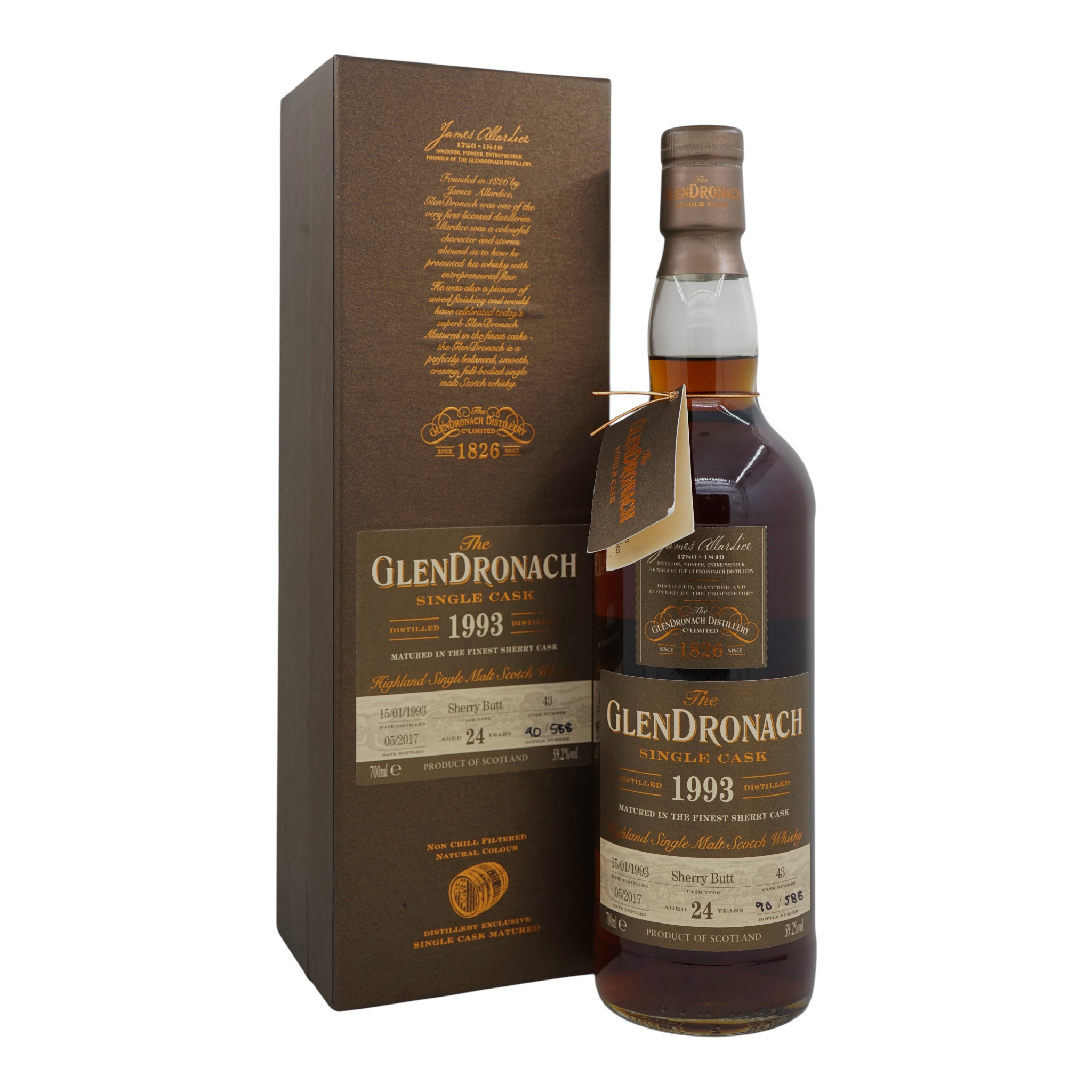 Glendronach 1993/2017 24 Year Old Single Cask - Batch 15 #43