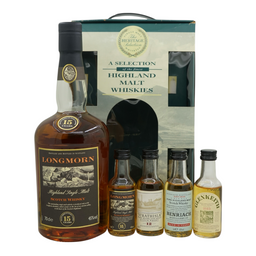 A Selection Highland Malt Whiskies Set - Longmorn 15 Year Old 700ml