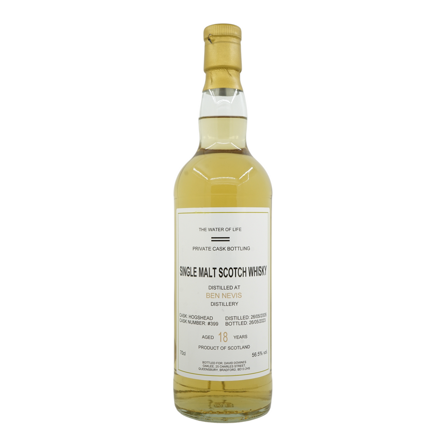Ben Nevis 2005/2023 18 Year Old Private Cask Bottling - The Water of Life #399