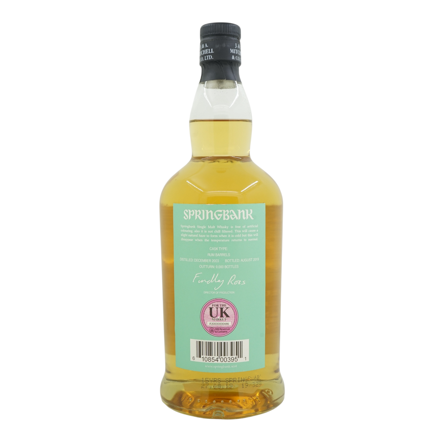 Springbank 2003/2019 15 Year Old Rum Wood (no box)