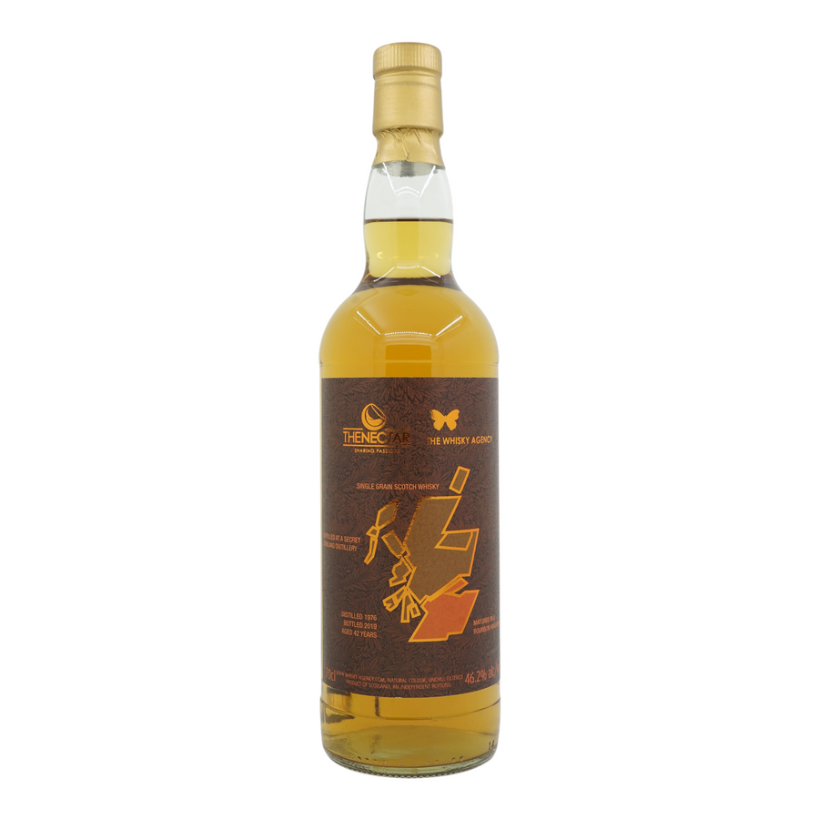 Single Lowland Grain 1976/2019 42 Year Old Joint The Whisky Agency Bottling with The Nectar