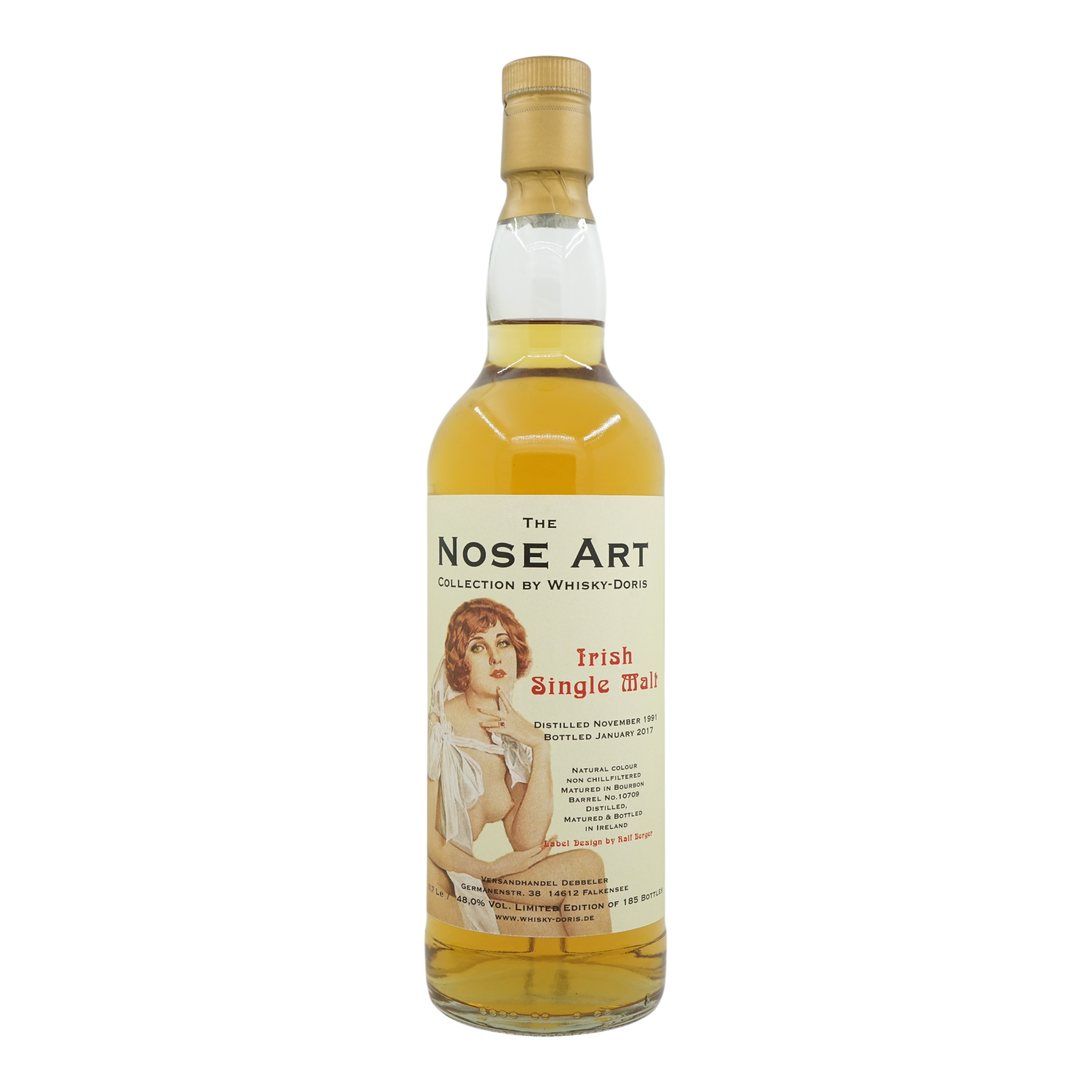 Irish Single Malt 1991/2017 25 Year Old The Nose Art Whisky-Doris #10709