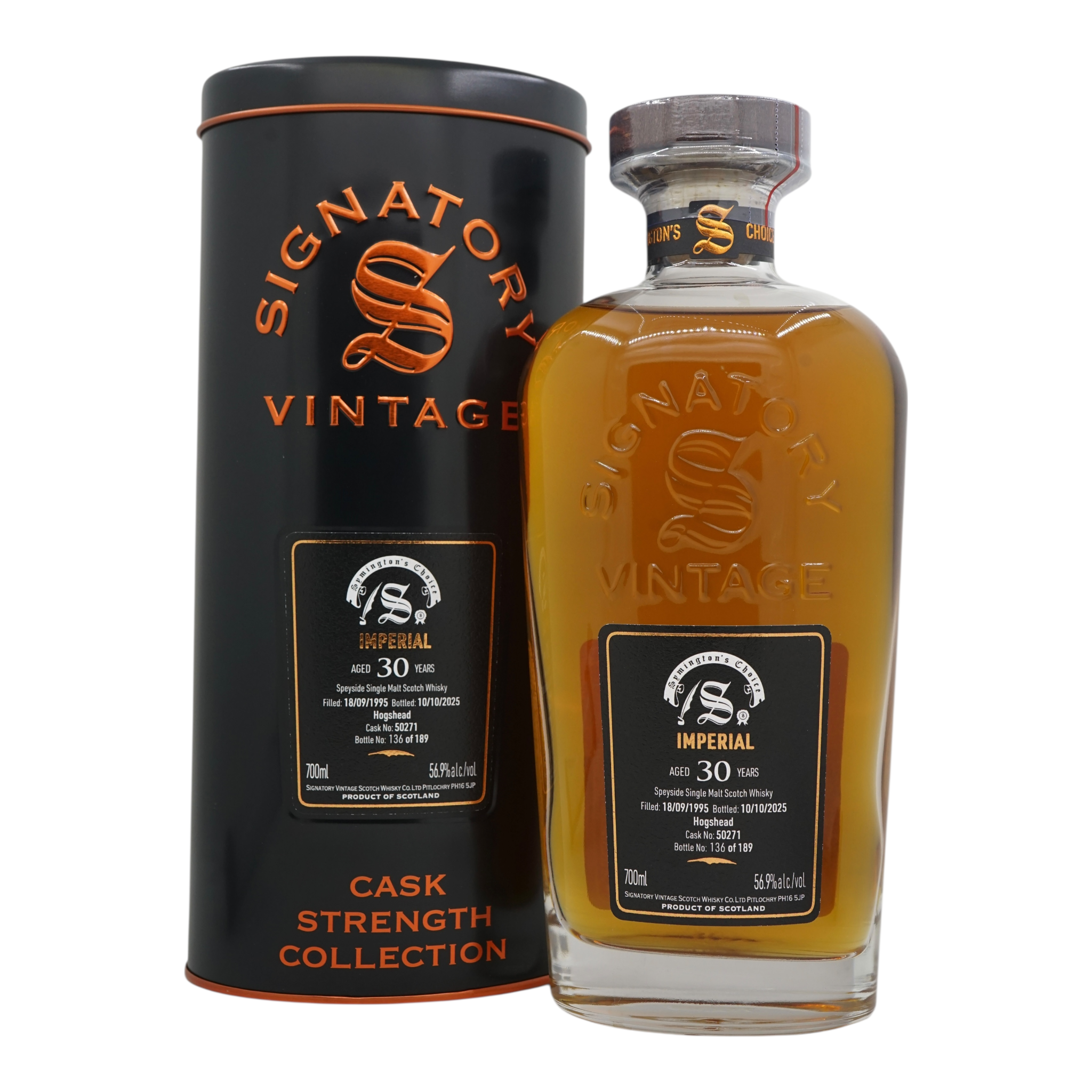 Imperial 1995/2025 30 Year Old Cask Strength Collection Symington’s Choice Signatory Vintage #50271