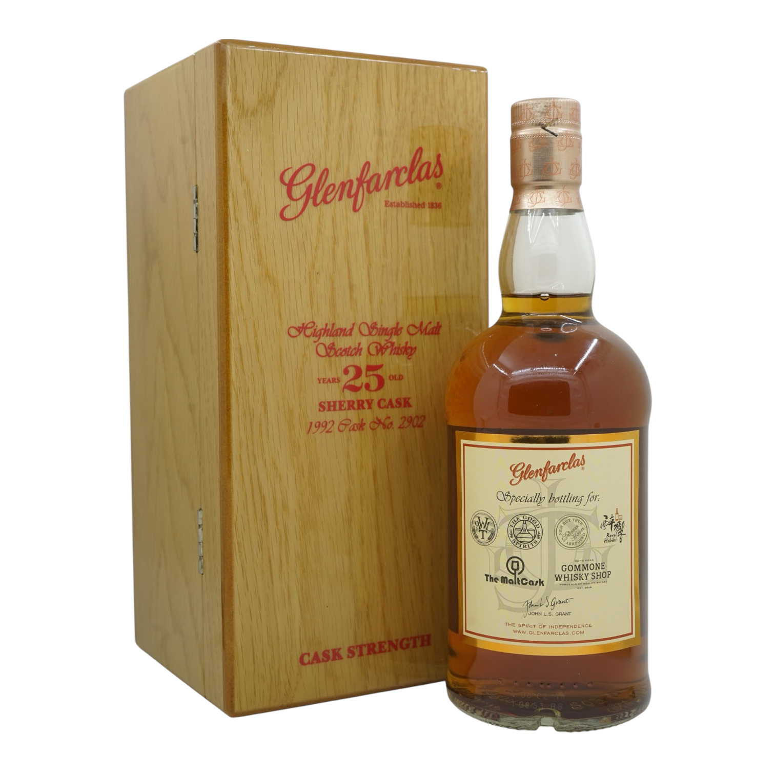 Glenfarclas 1992/2018 25 Year Old Sherry Cask Specially Bottled for WhiskyLoverHK, RevelHibiki, TGS, MaltCask, DrinkerHouse, GommoneWhisky #2902