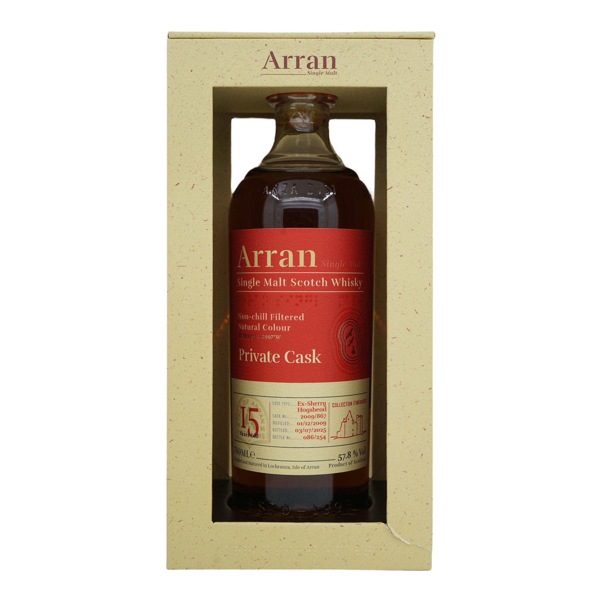 Arran 2009/2025 15 Year Old Private Cask Bottled for LMDW #2009/867