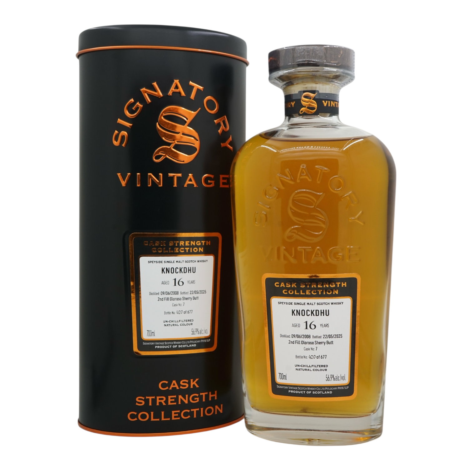 Knockdhu 2008/2025 16 Year Old Cask Strength Collection Signatory Vintage #7