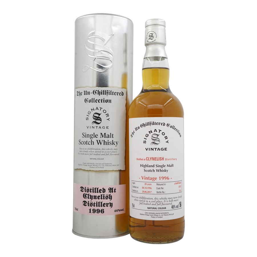 Clynelish 1996/2017 20 Year Old Un-Chillfiltered Collection Signatory Vintage #8787