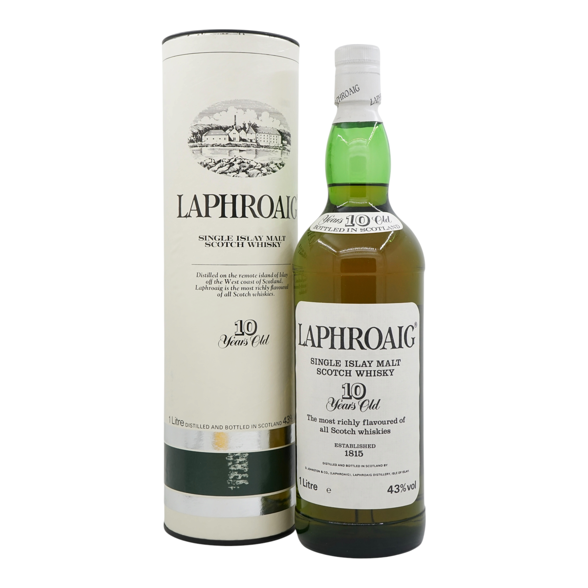 Laphroaig 10 Year Old Pre-Royal Warrent Old Bottling 1L 43%