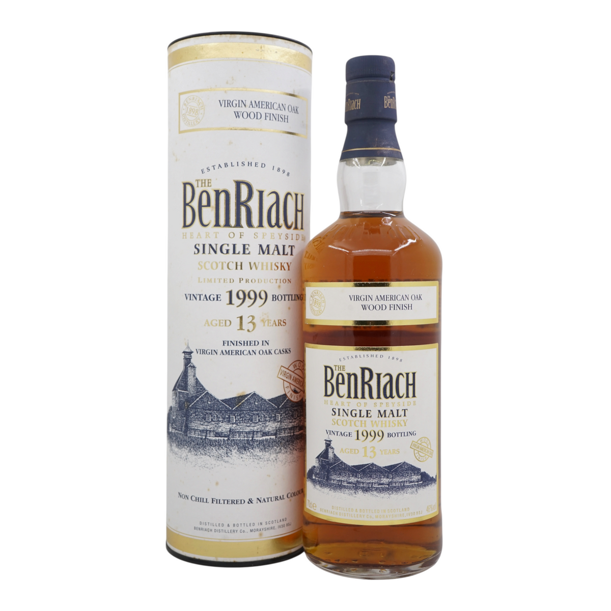 BenRiach 1999 13 Year Old Virgin American Oak Wood Finish