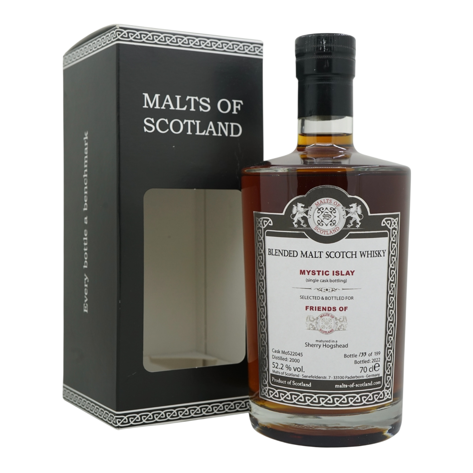 Mystic Islay 2000/2022 Bottled for
Friends of MoS Malts of Scotland #MoS22045