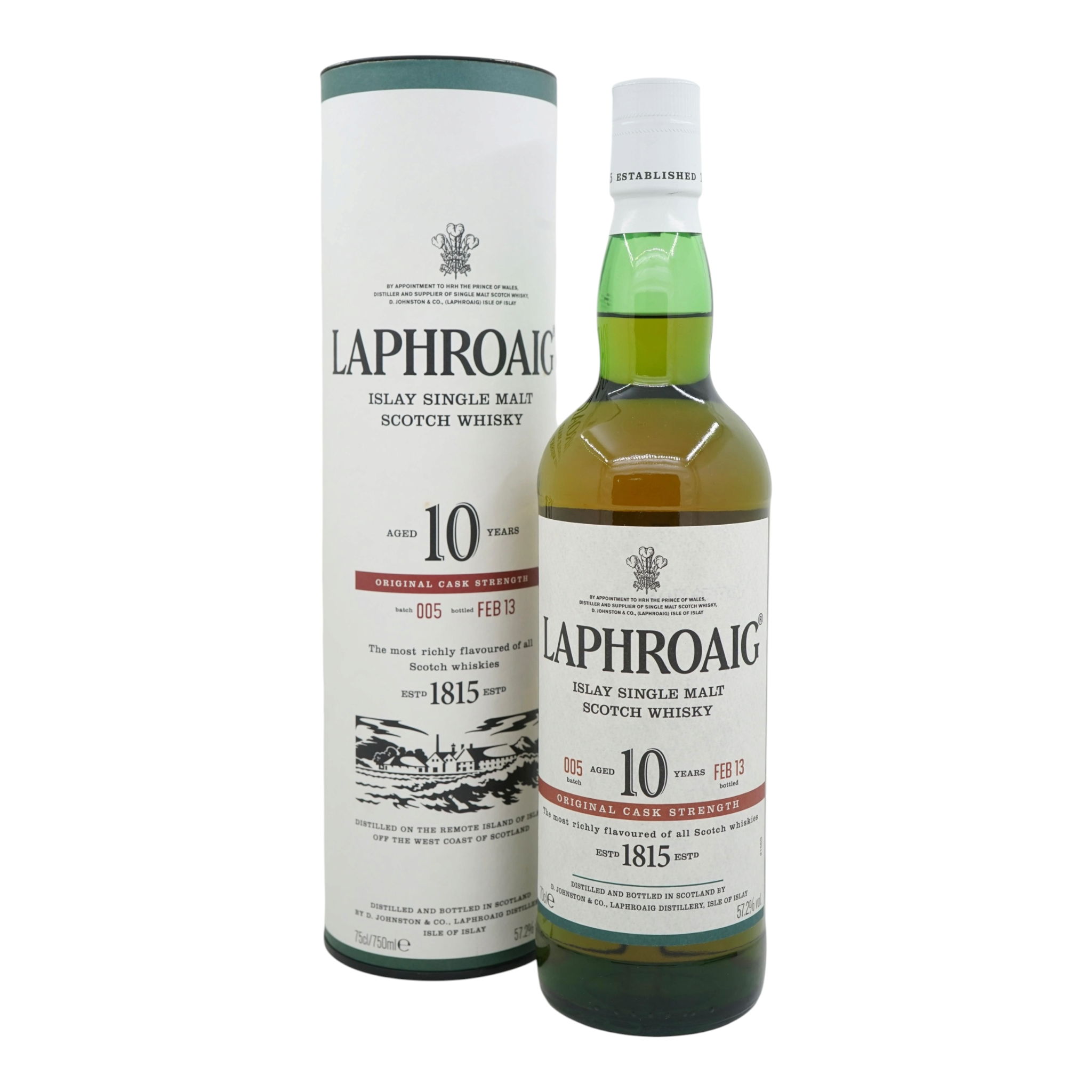 Laphroaig Cask Strength 10 Year Old Batch #005