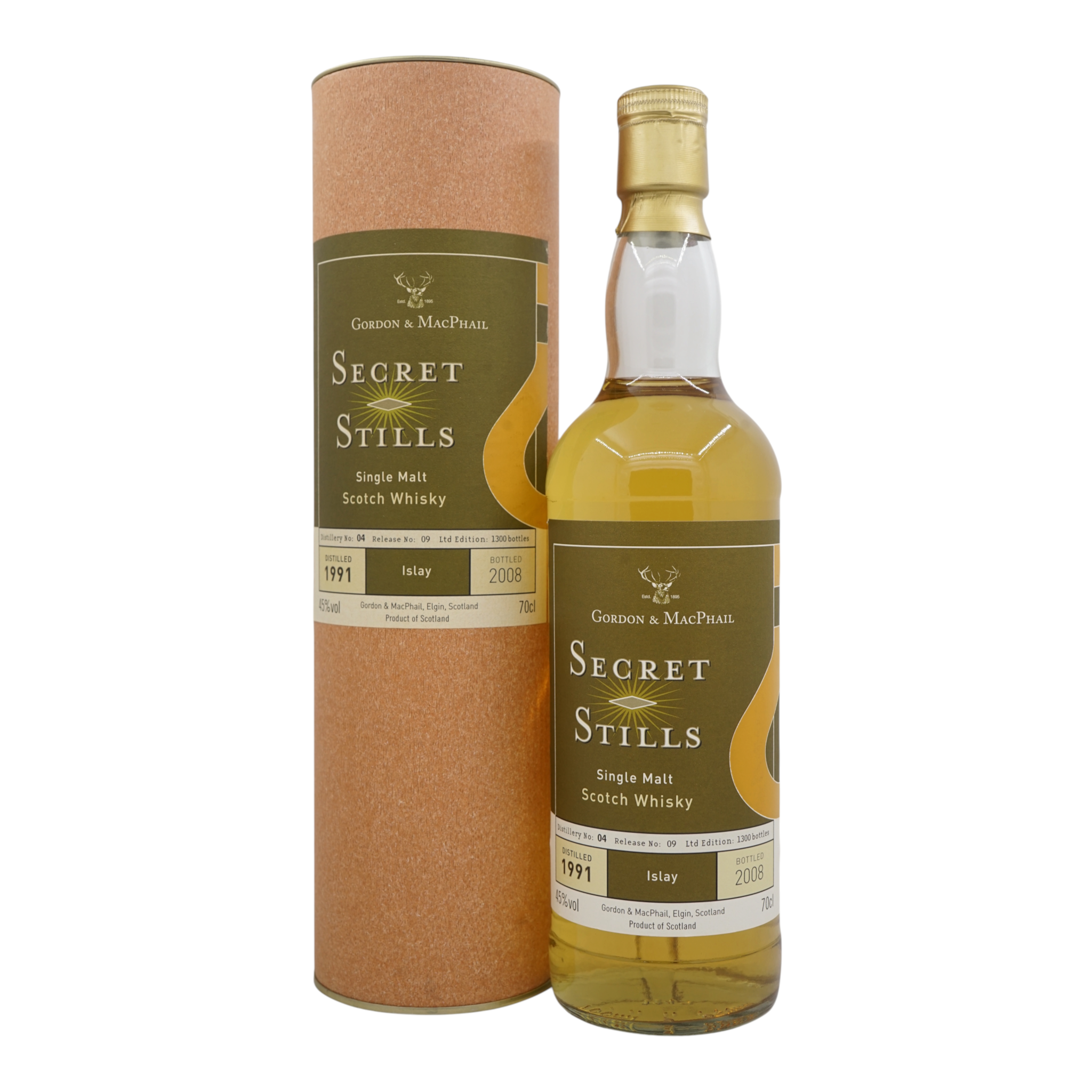 Bowmore 1991/2008 Secret Stills 4.9 Gordon&MacPhail #1226 - 1229