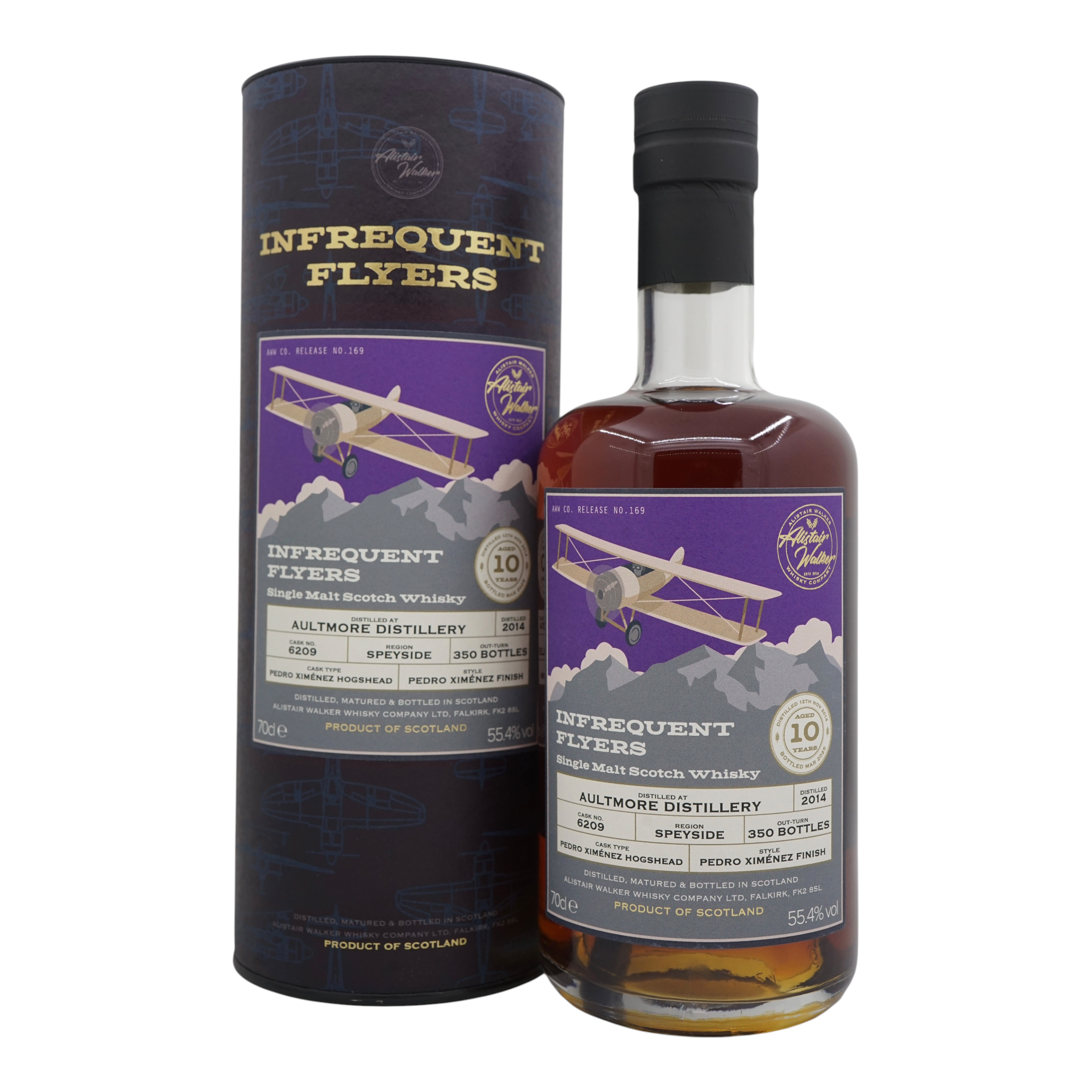 Aultmore 2014/2025 10 Year Old Infrequent Flyers Alistair Walker Whisky Company no.169 #6209