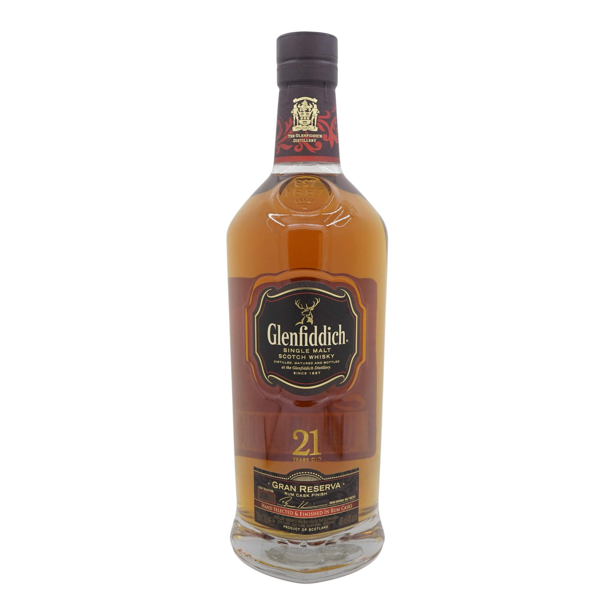 Glenfiddich 21 Year Old Gran Reserva Rum Cask Finish 40% Cask Selection: 39