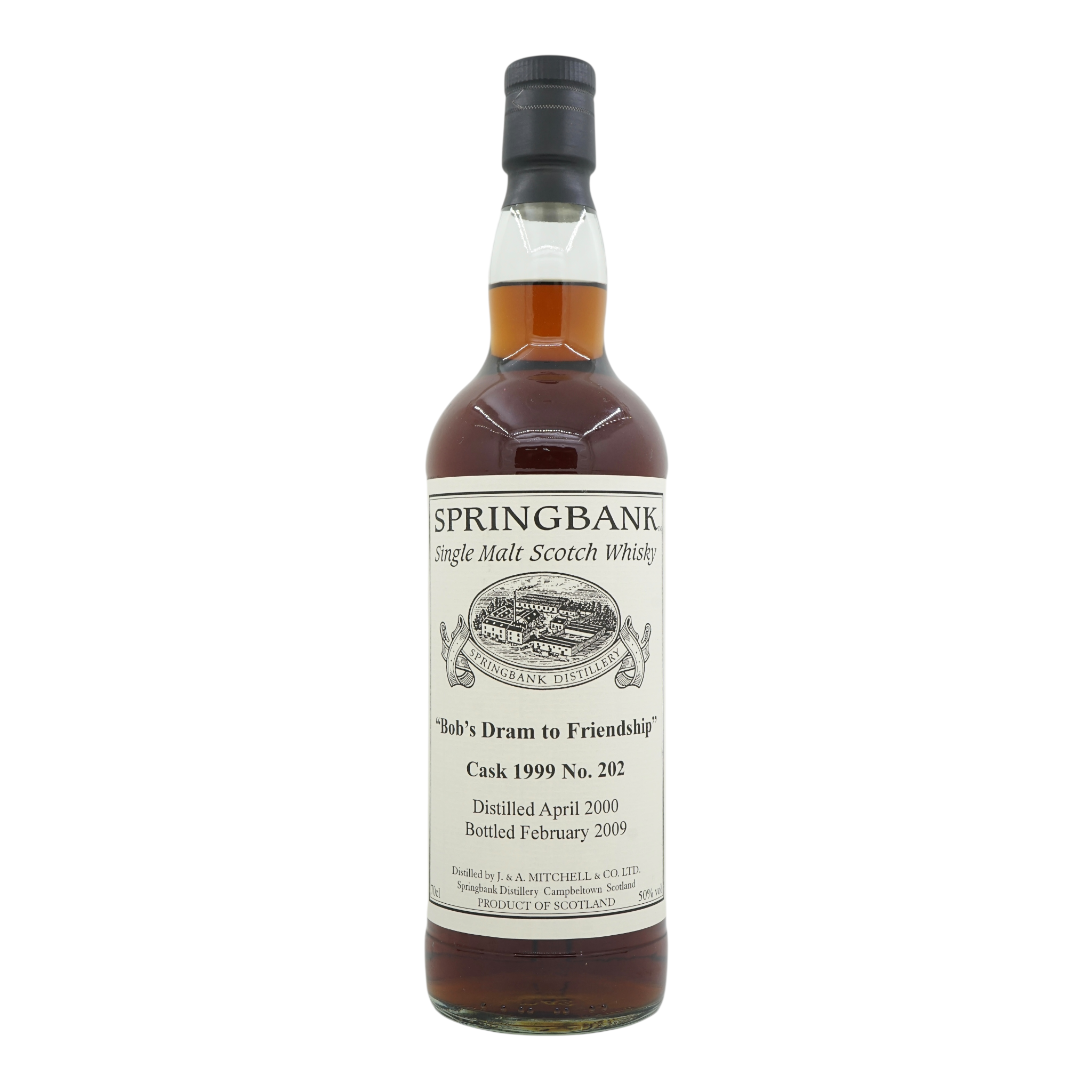 Springbank 2000/2009 Private Bottling “Bob’s dram to friendship” #1999