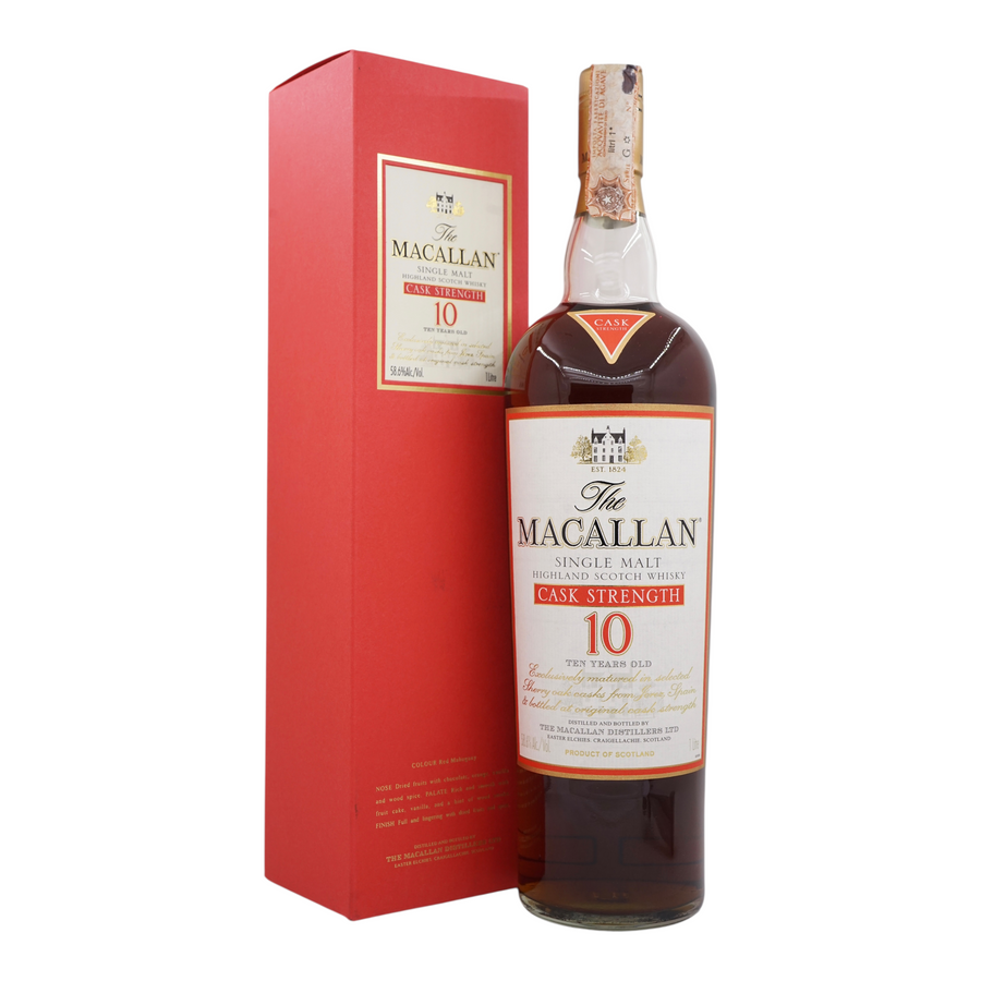 Macallan 10 Year Old Cask Strength Jerez Sherry Oak 1L 草書