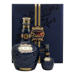 Royal Salute 21 Years Old 700ml with Miniature 50ml - Gift Saphire Box