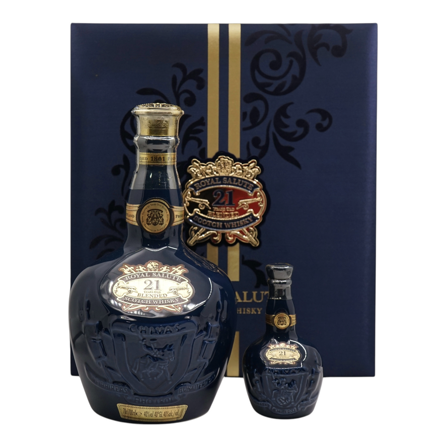 Royal Salute 21 Years Old 700ml with Miniature 50ml - Gift Saphire Box