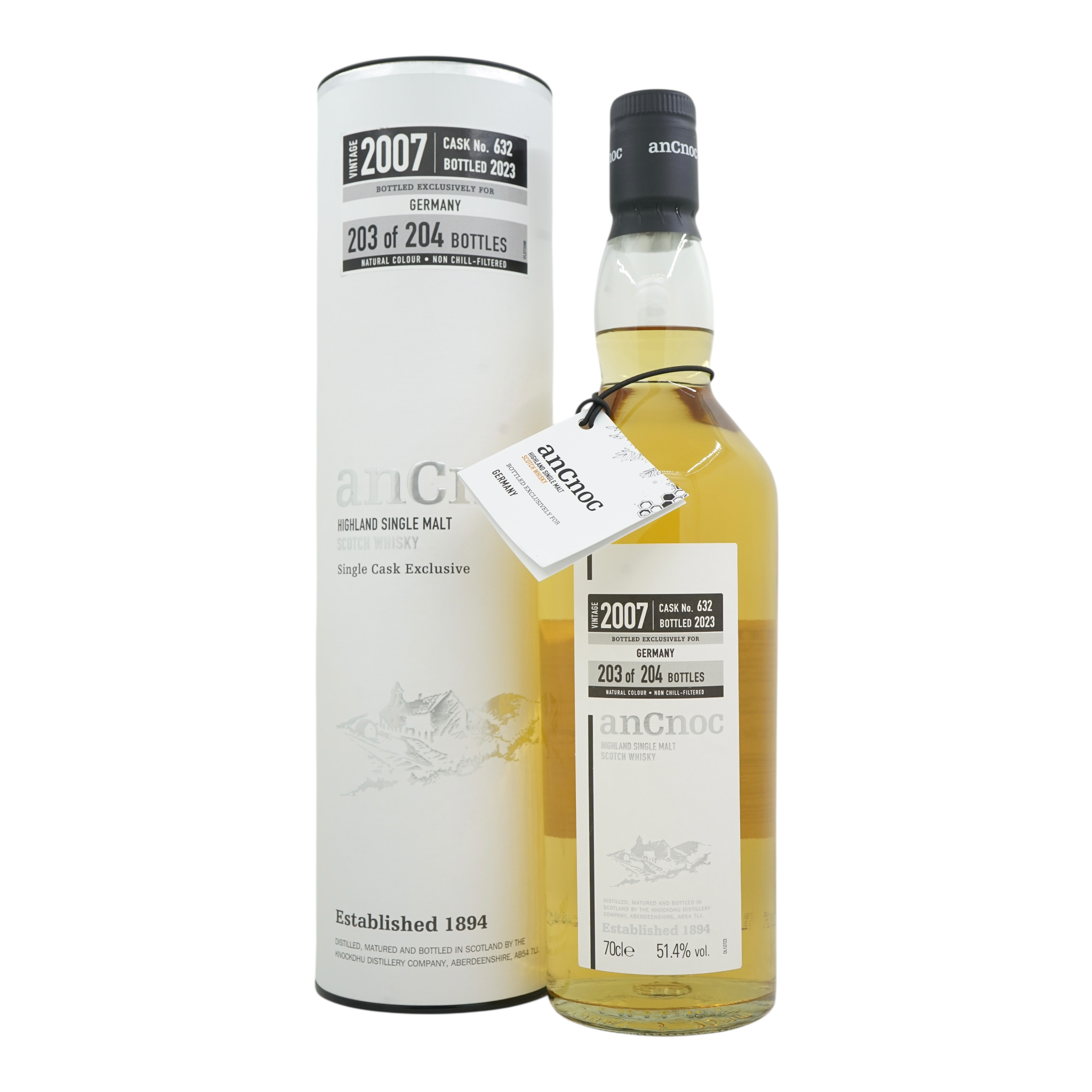 Ancnoc 2007/2023 Single Cask Series Bottled Exclusively for Germany #632