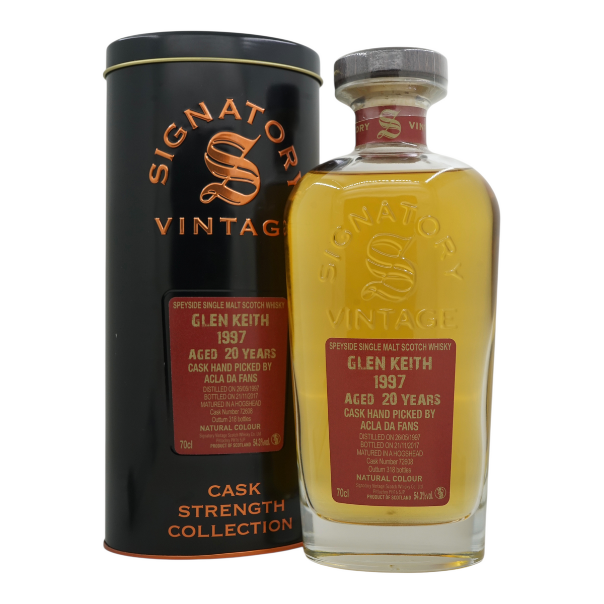 Glen Keith 1997/2017 20 Year Old Cask Strength Collection 