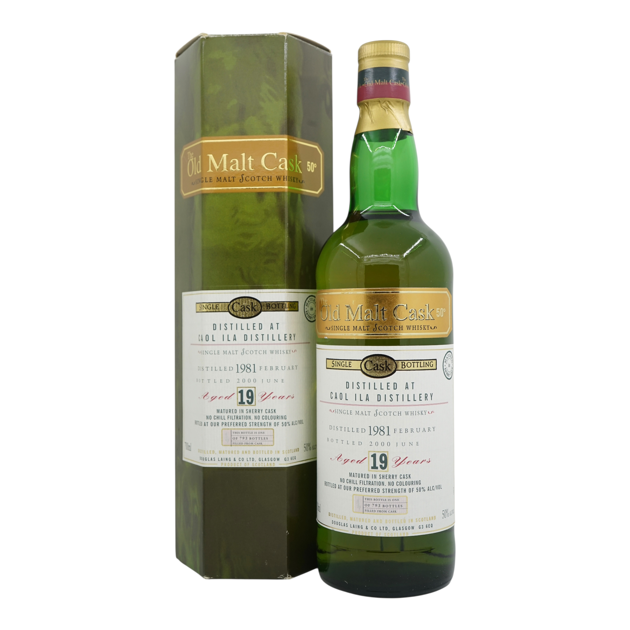 Caol Ila 1981/2000 19 Year Old Old Malt Cask