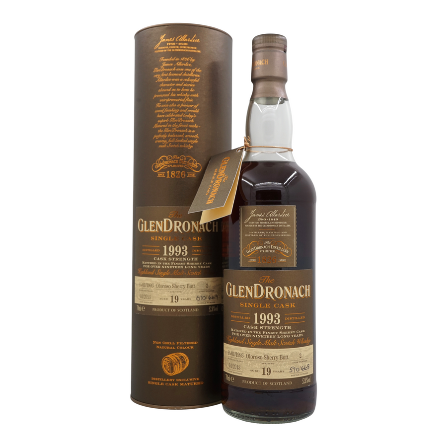 Glendronach 1993/2013 19 Year Old Oloroso Sherry Butt #2 （低水）