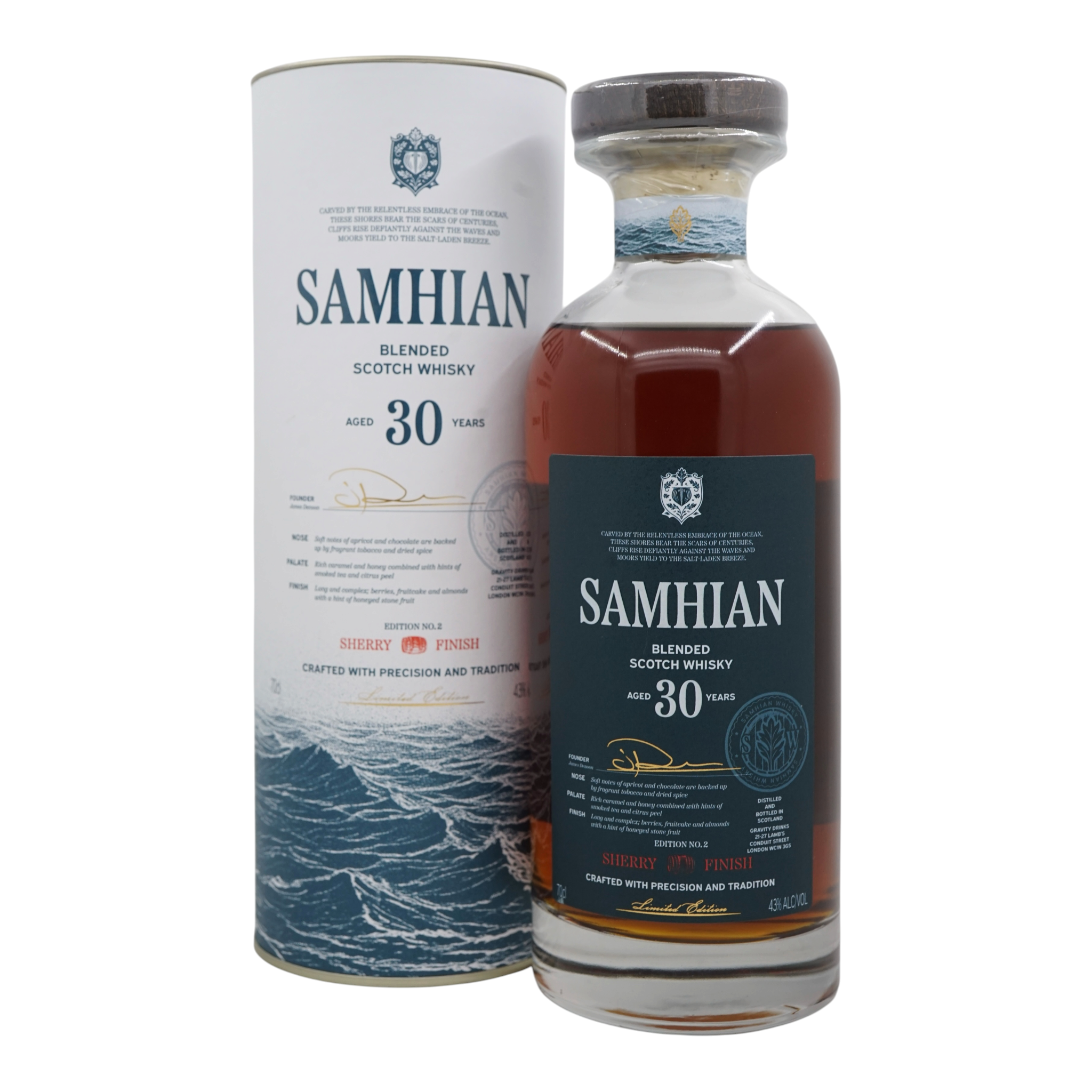Blended Scotch Whisky 30 Year Old Samhian Sherry Finish