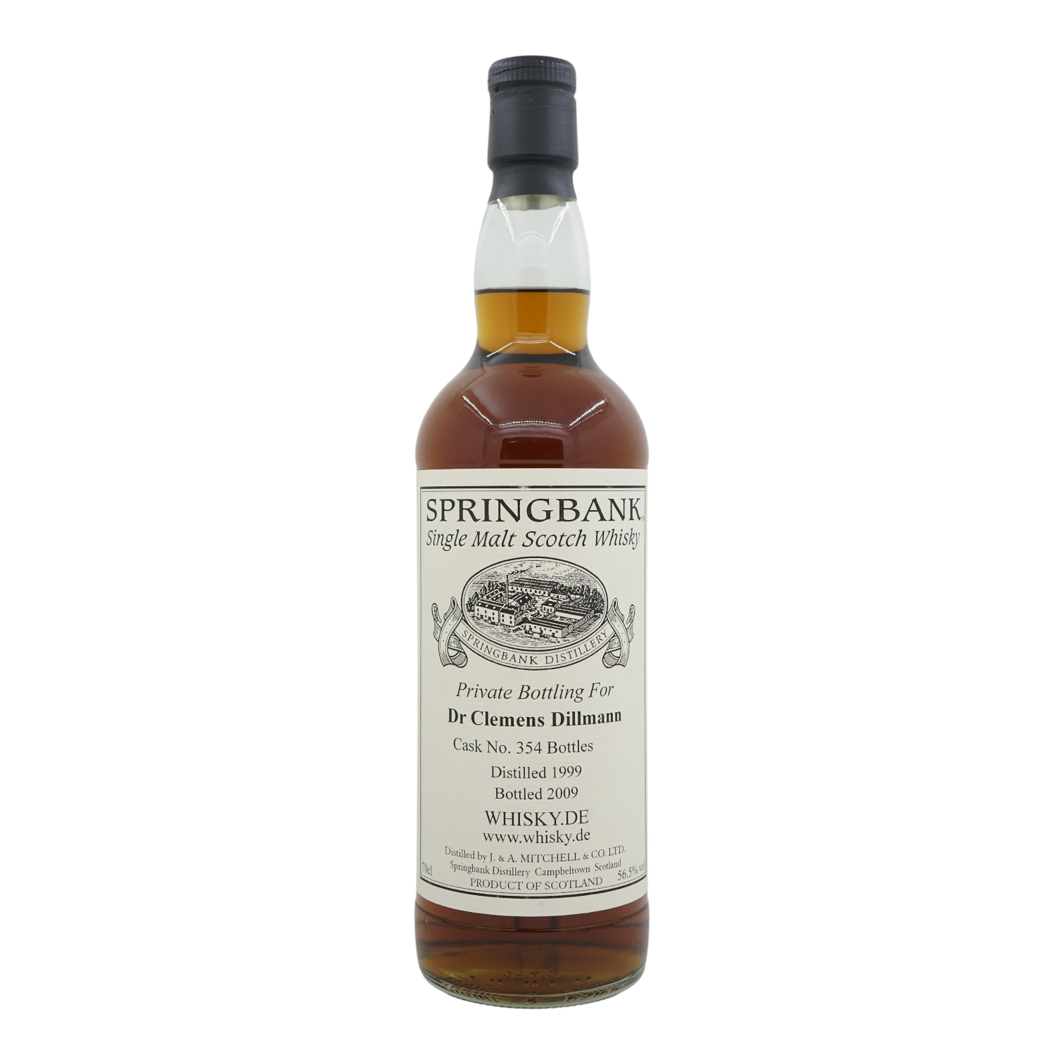 Springbank 1999/2009 Private Bottling Bottled for Dr Clemens Dillmann Whisky.de #354
