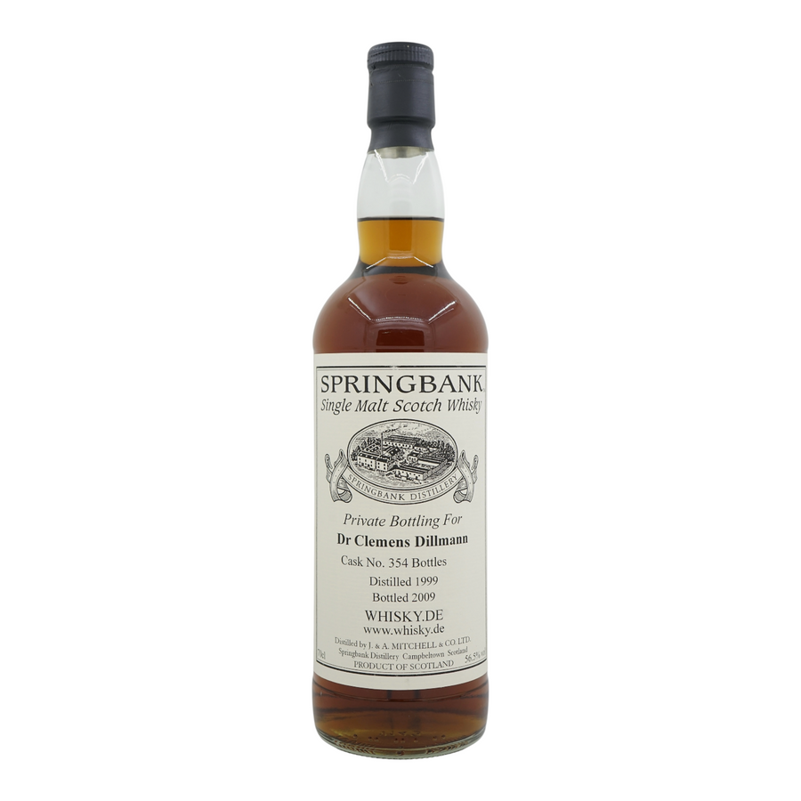Springbank 1999/2009 Private Bottling Bottled for Dr Clemens Dillmann Whisky.de #354