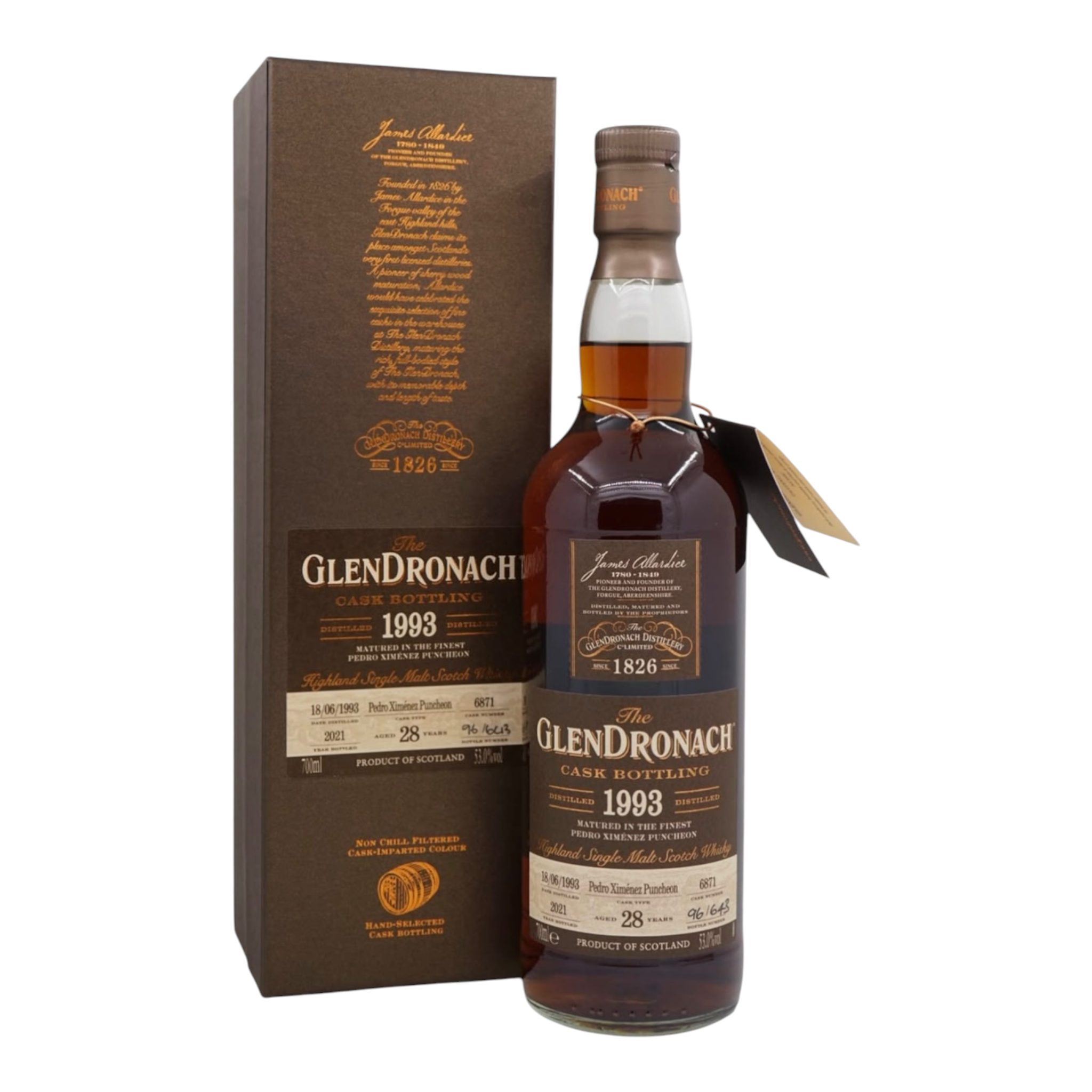 Glendronach 1993/2021 28 Year Old Pedro Ximénez Puncheon #6871