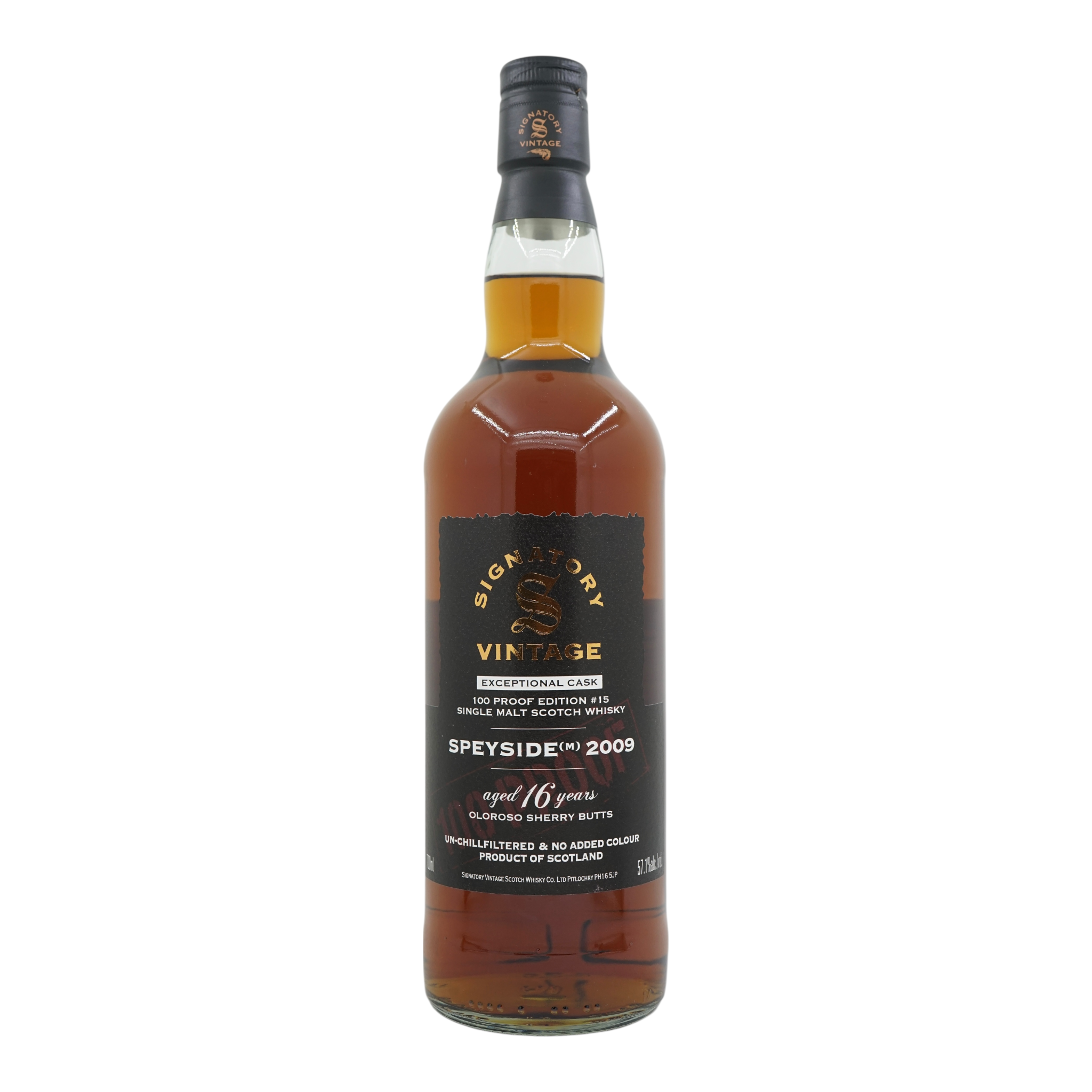 Speyside (M) 2009/2025 16 Year Old 100 Proof Exceptional Cask Signatory Vintage #15