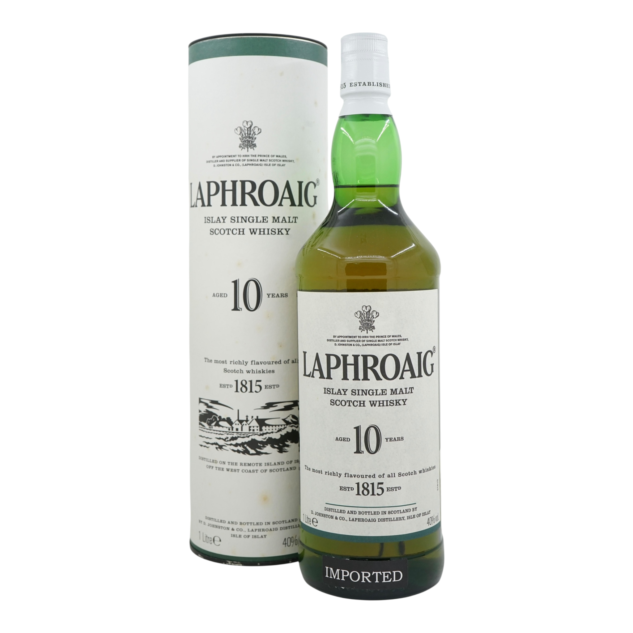 Laphroaig 10 Year Old Old Bottling 1L 2016 bottled