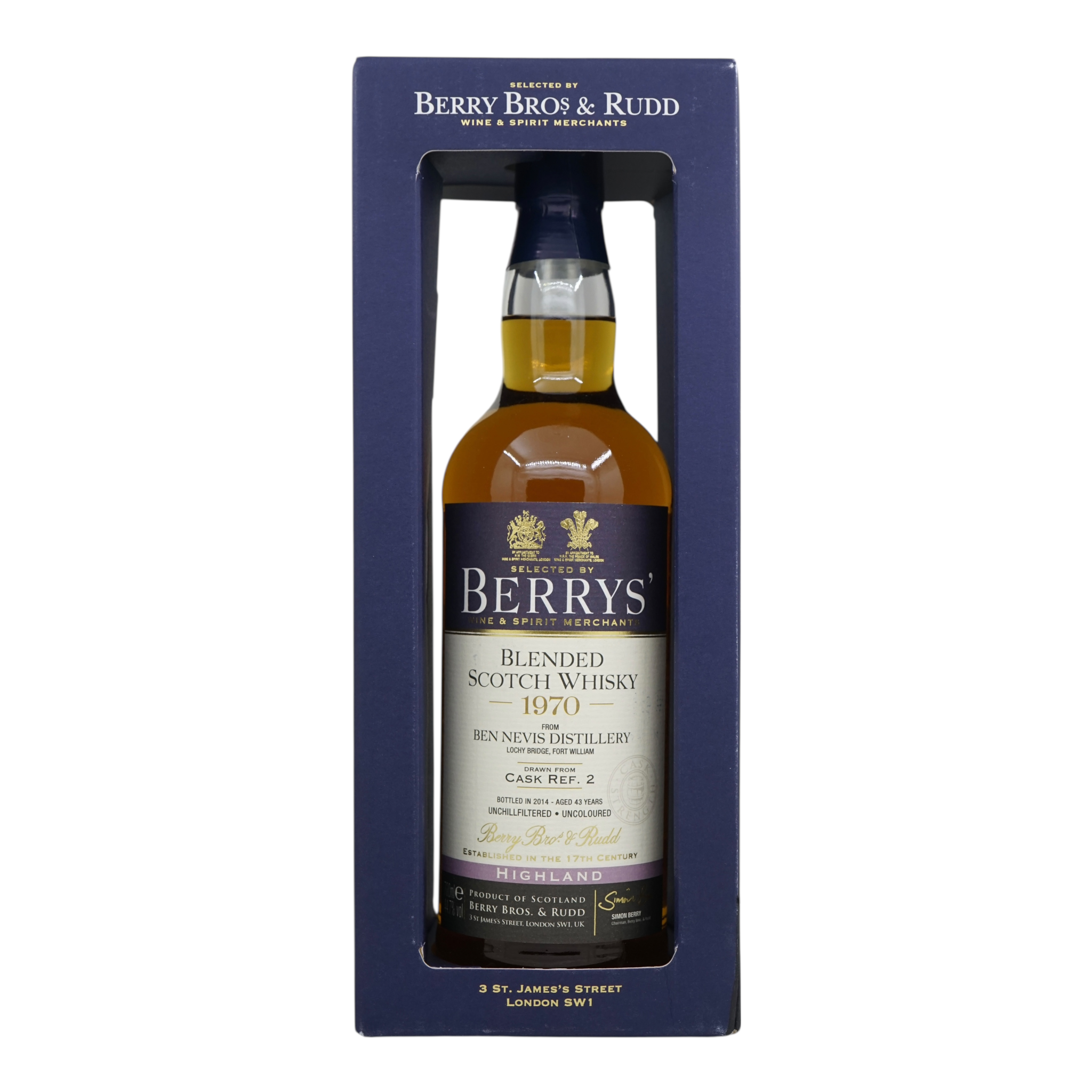 Ben Nevis 1970/2014 43 Year Old Berrys' Berry Bros & Rudd #2