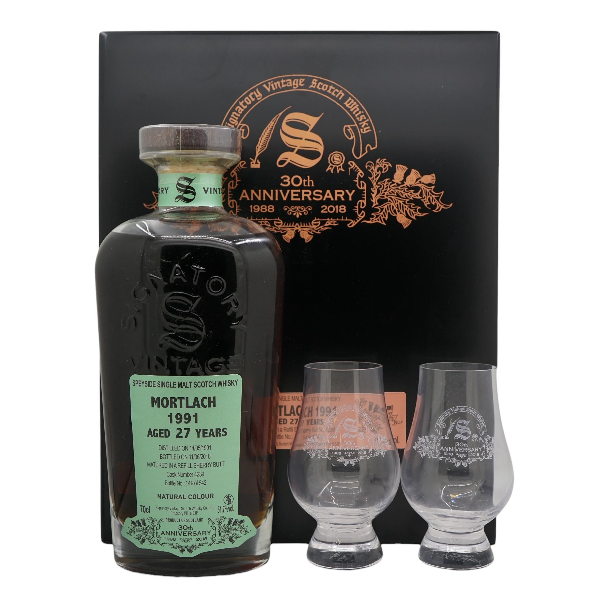 Mortlach 1991/2018 27 Year Old Signatory Vintage 30th Anniversary #4239