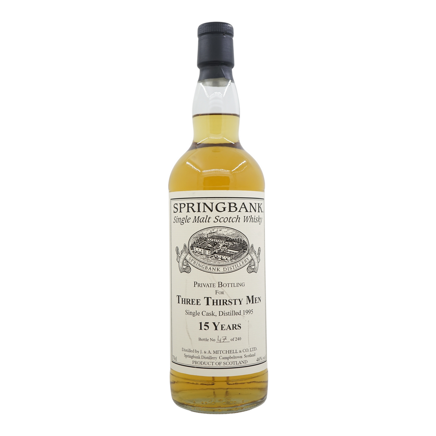 Springbank 1995 15 Year Old Private Bottling Three Thirsty Men #138