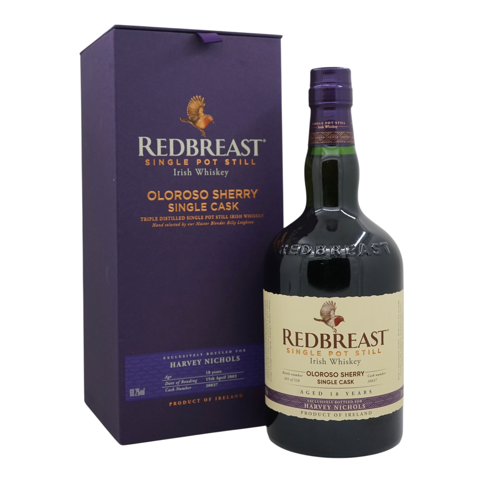 Redbreast 2003/2022 18 Year Old Bottled for Harvey Nichols #30837