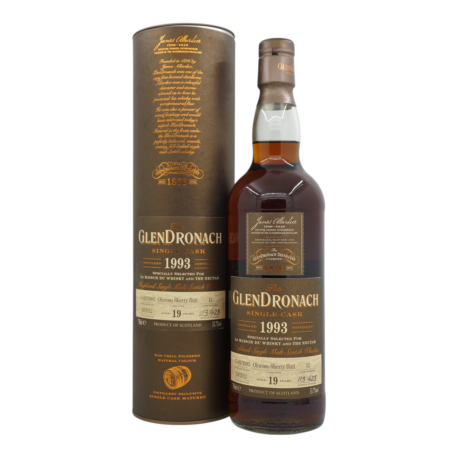 Glendronach 1993/2012 19 Year Old Oloroso Sherry Butt Bottled for LMDW & The Nectar #12