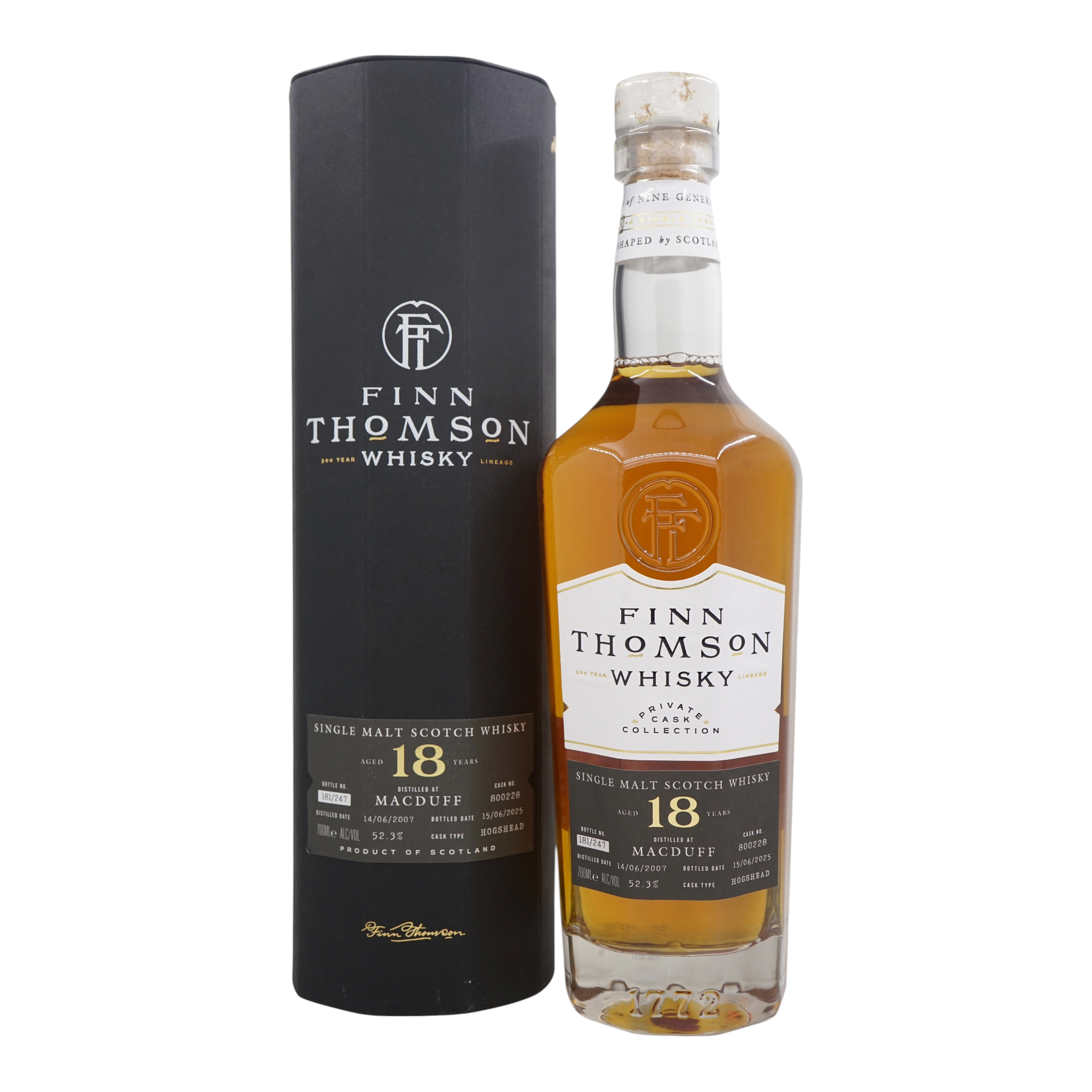 Macduff 2007/2025 18 Year Old Private Cask Collection Finn Thomson Whisky #800228