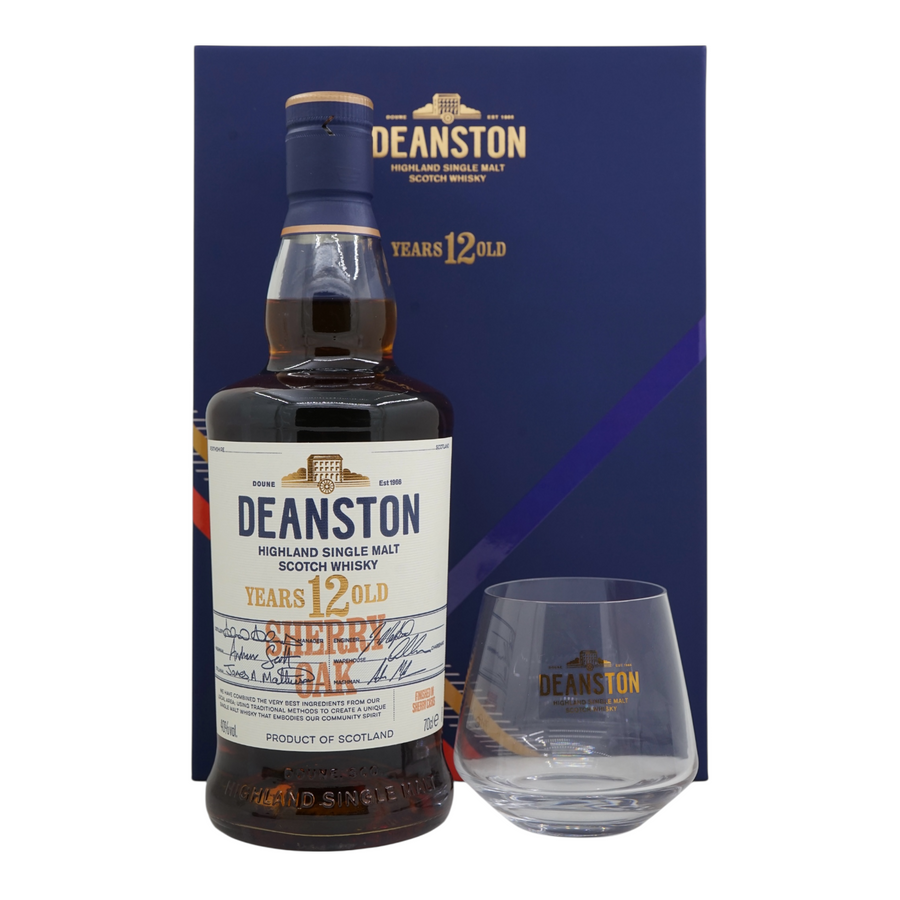 Deanston 12 Year Old Sherry Oak w/ glass Gift Box