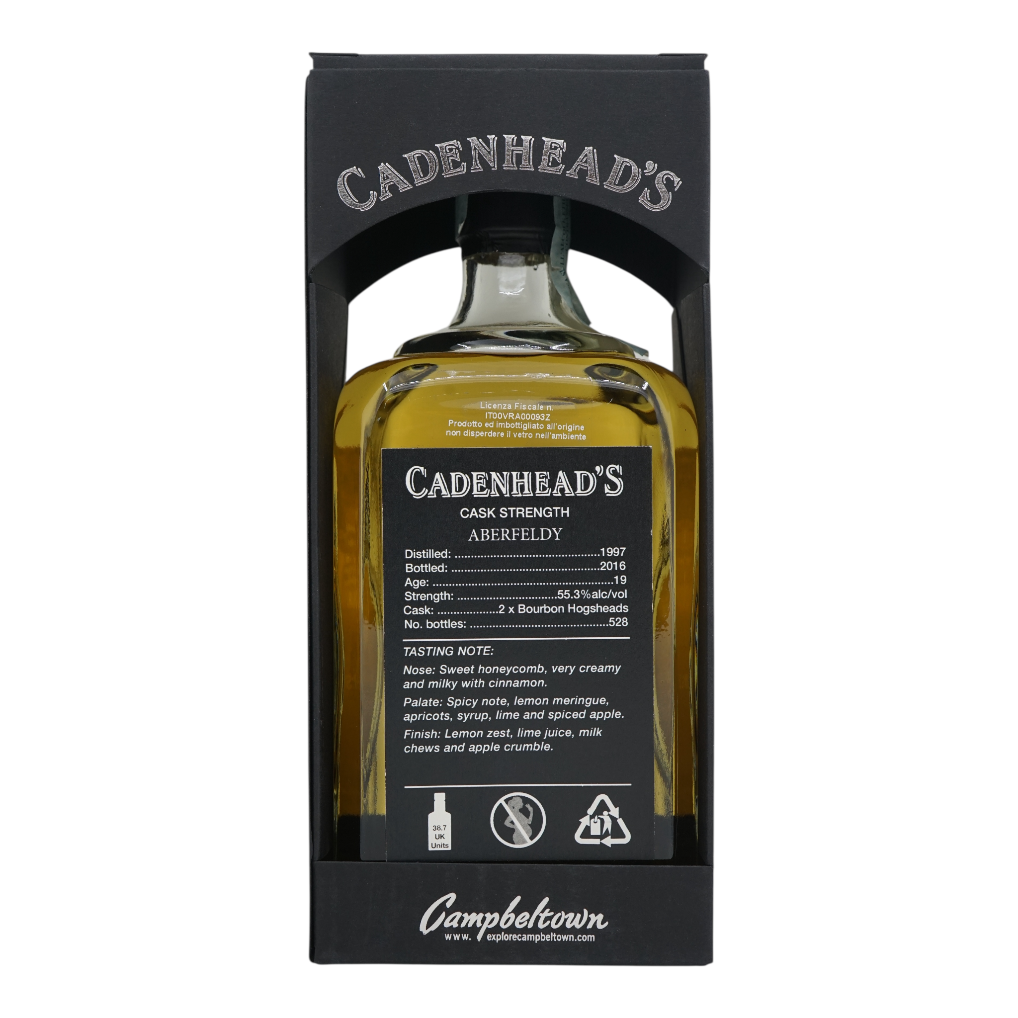 Aberfeldy 1997/2016 19 Year Old Small Batch Cadenhead's 55.3%