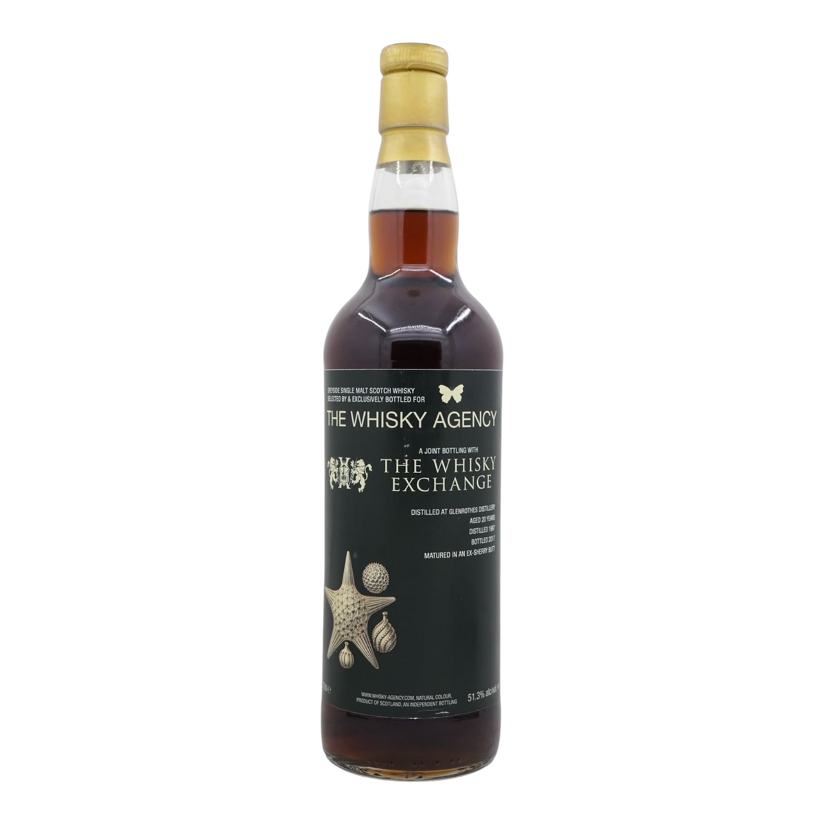 Glenrothes 1997/2017 20 Year Old The Whisky Agency Joint Bottling with The Whisky Exchange