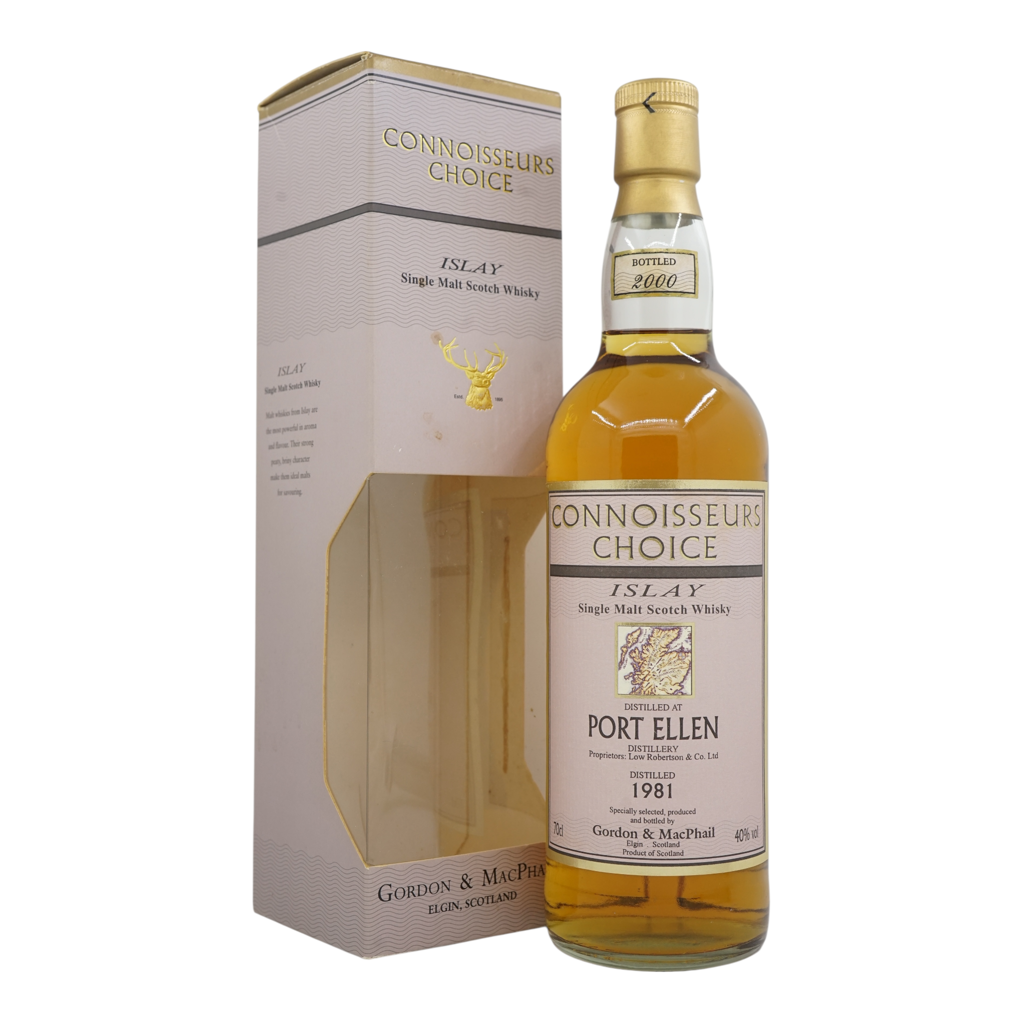 Port Ellen 1981/2000 Connoisseurs Choice Gordon & Macphail (Map Label) 40%