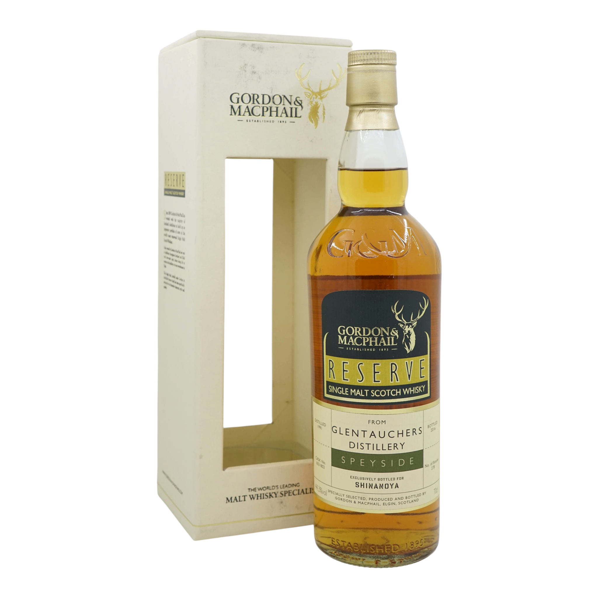 Glentauchers 1991/2016 Reserve Bottled for Shinanoya Tokyo Gordon & MacPhail #6031802