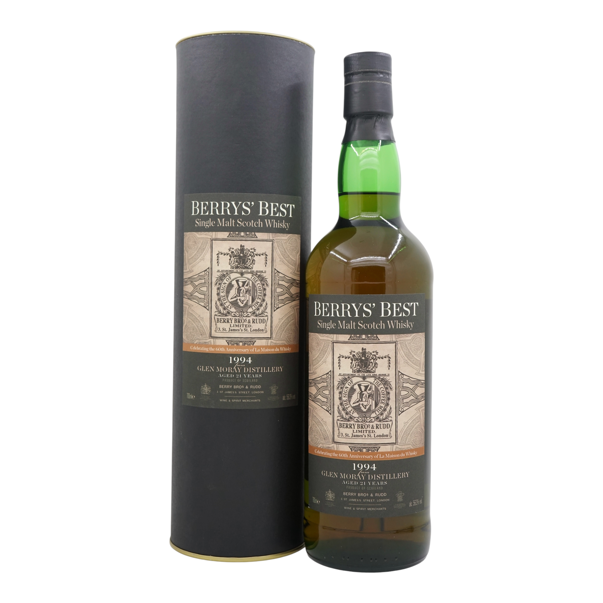 Glen Moray 1994 21 Year Old Berrys' Best Bottled for 60th Anniversary of LMDW Berry Bros & Rudd